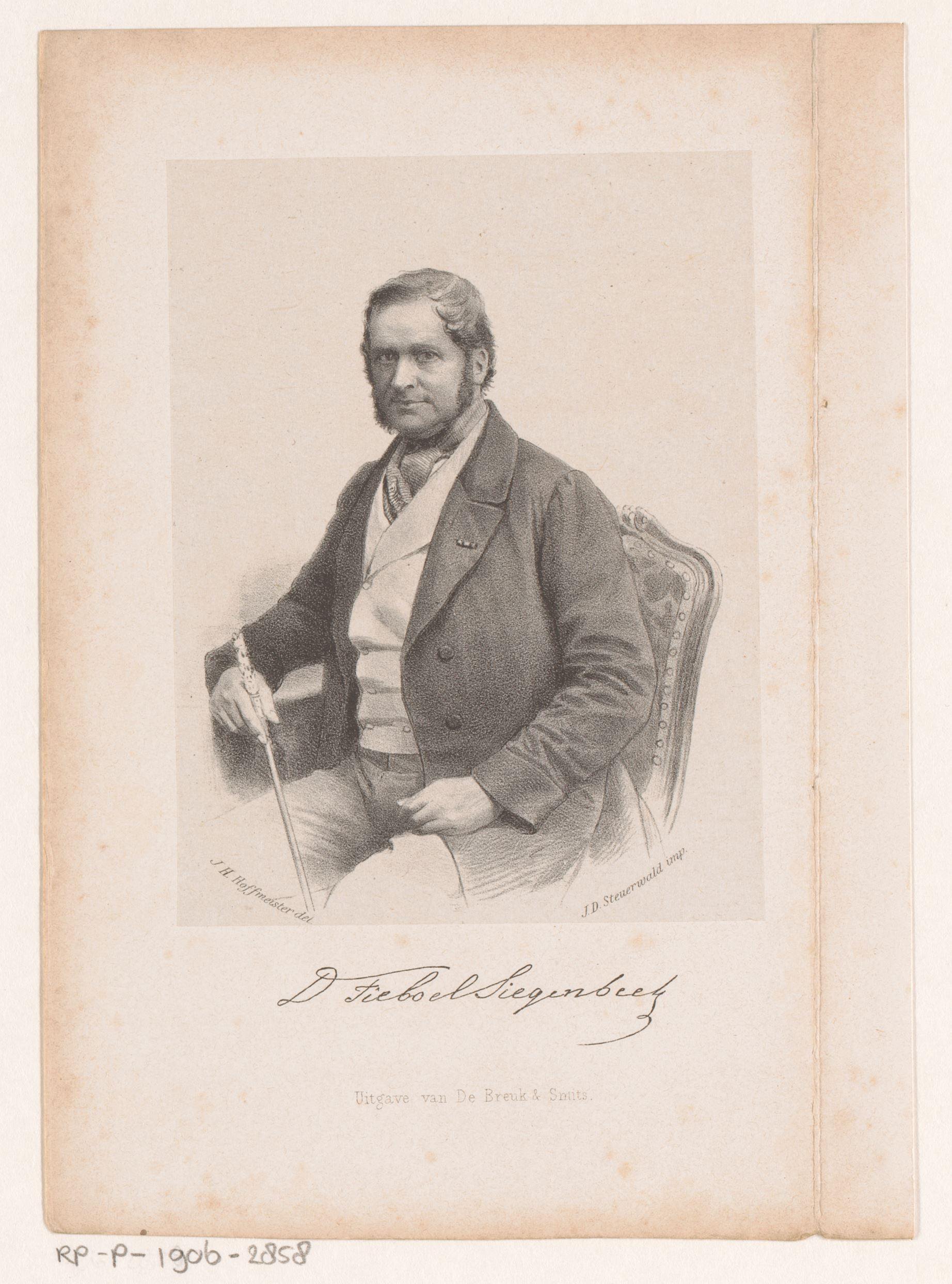 Portret van Daniel Tieboel Siegenbeek