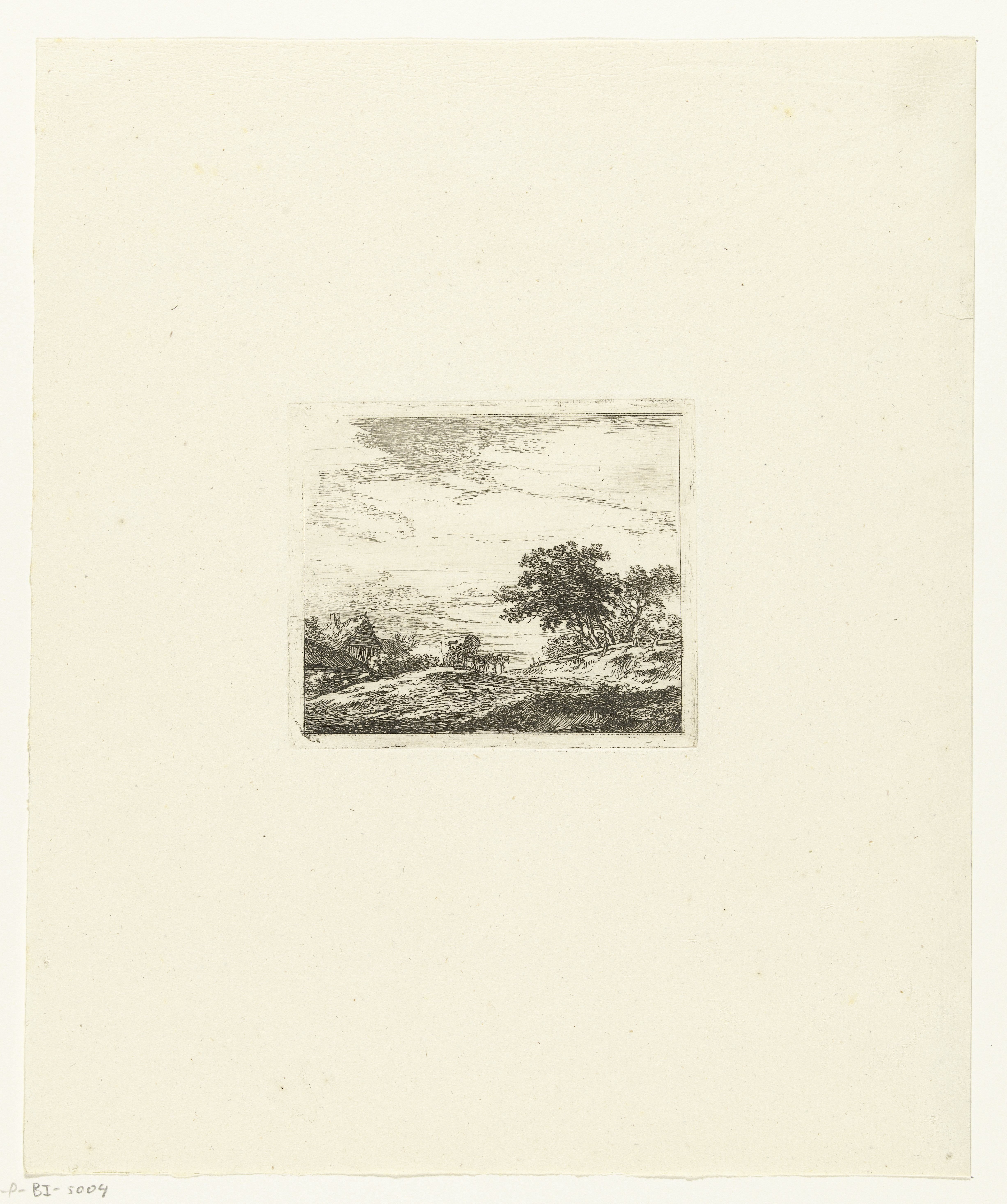 Landschap met koets
