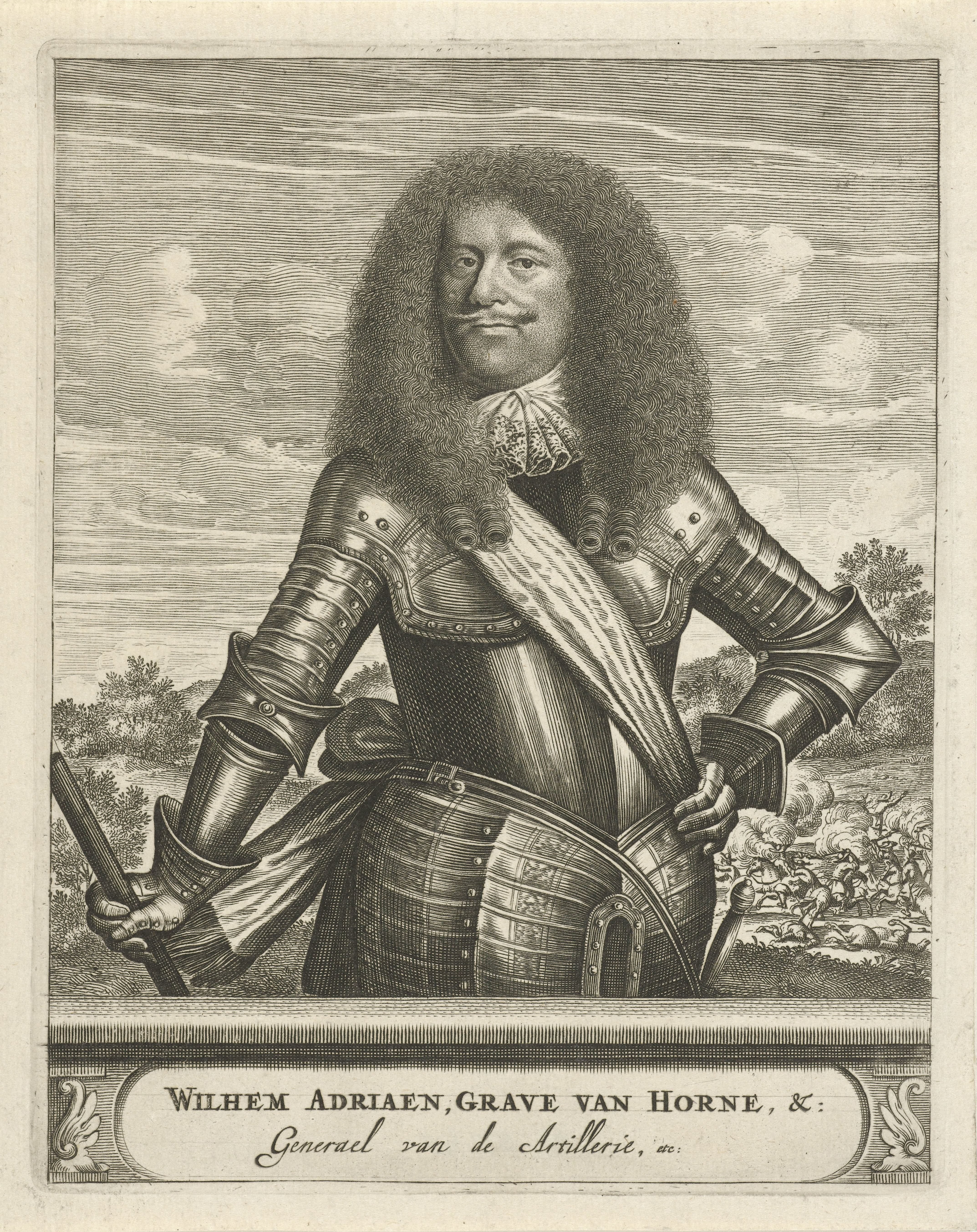 Portret van Willem Adriaan, graaf van Hornes