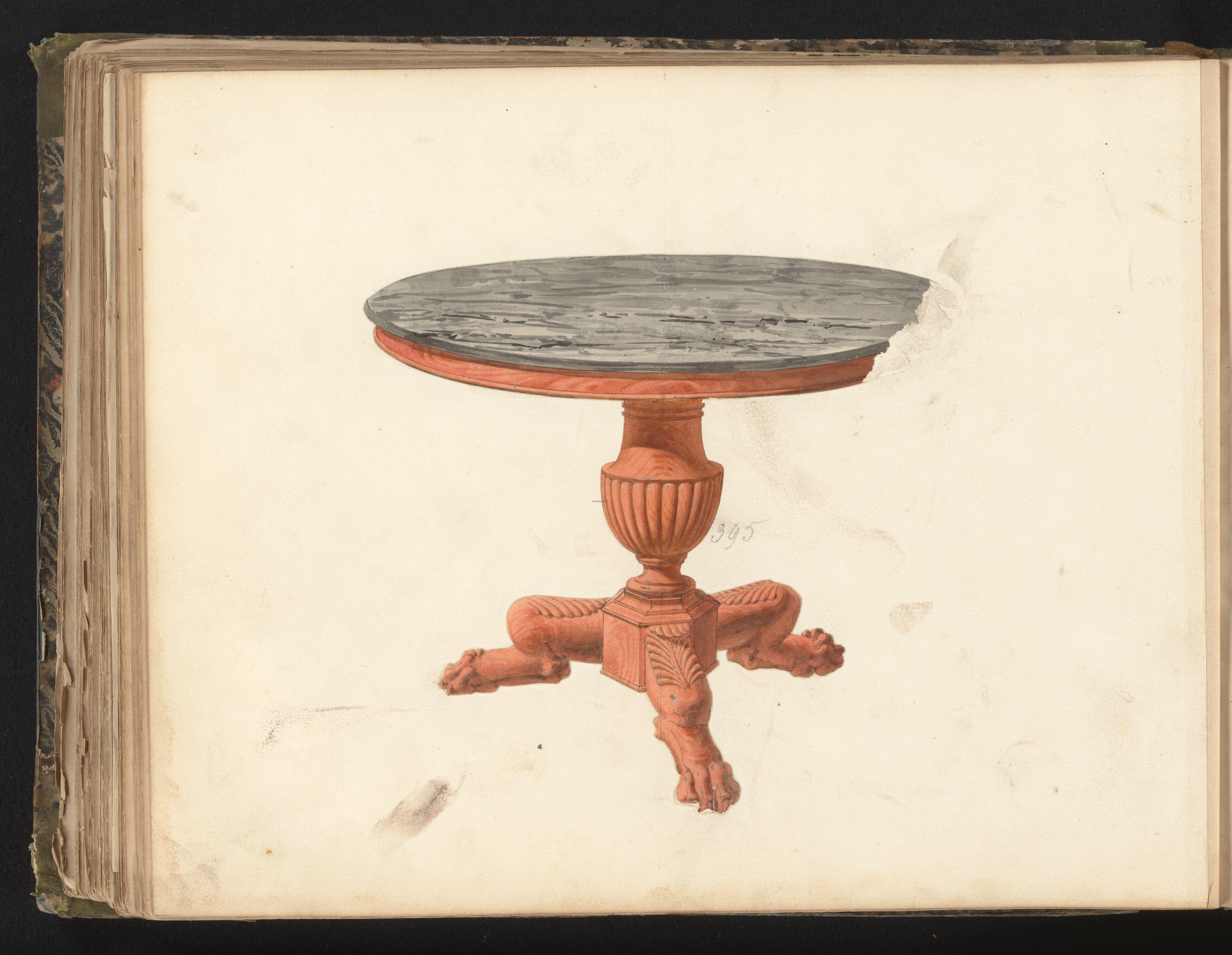 Ontwerp voor een tafel