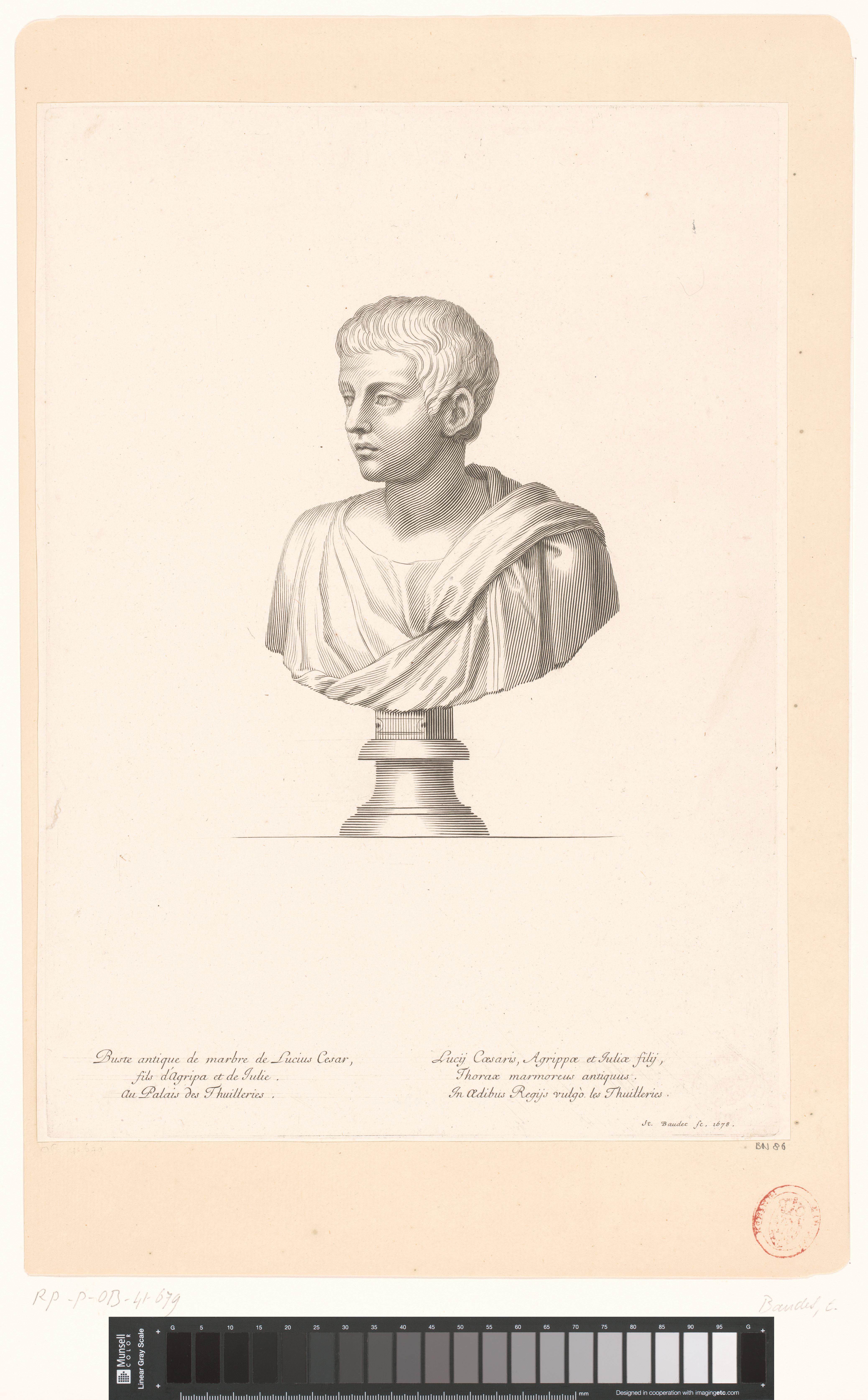 Antieke buste van Lucius Iulius Caesar Vipsanianus