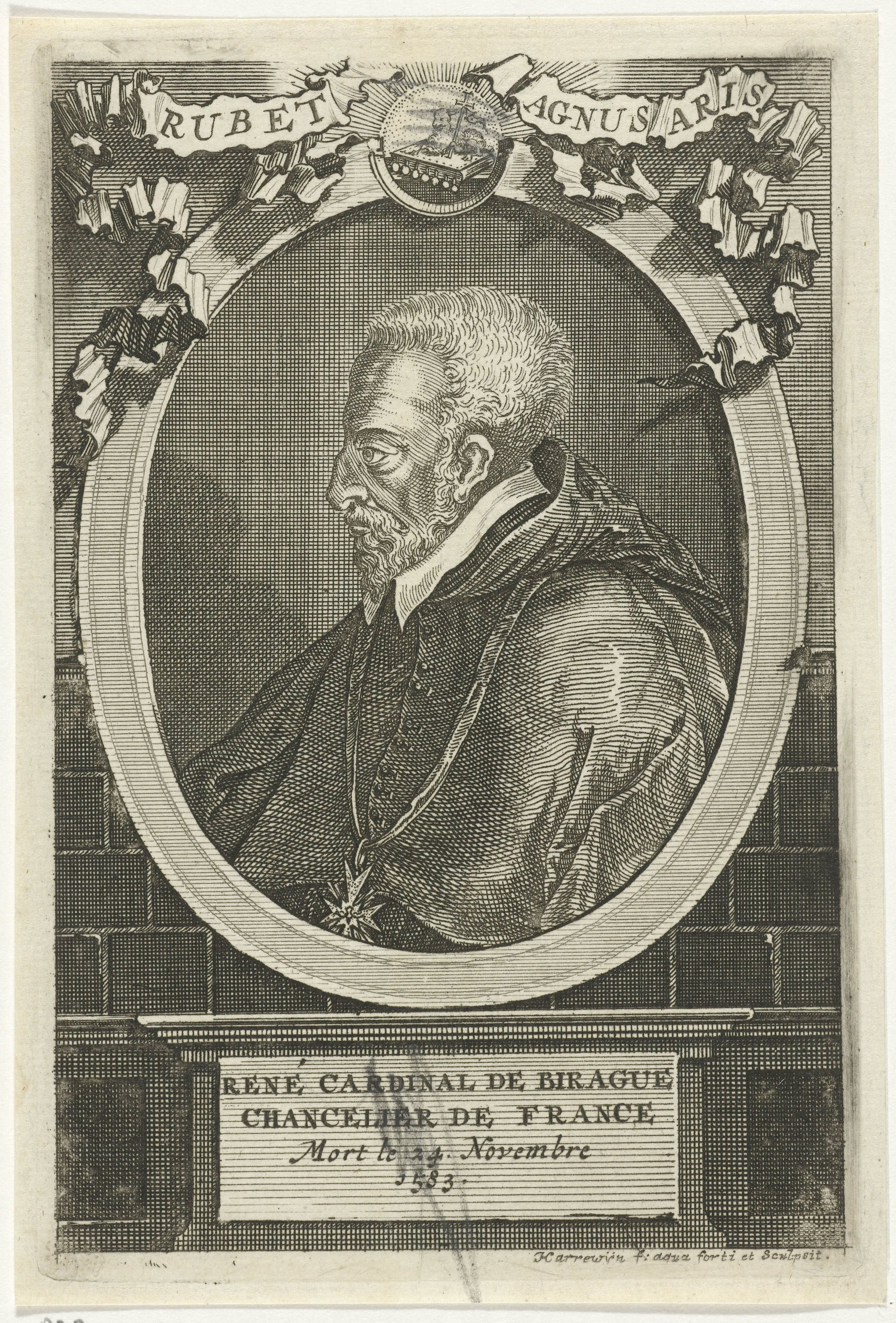 Portret van Rene de Birague