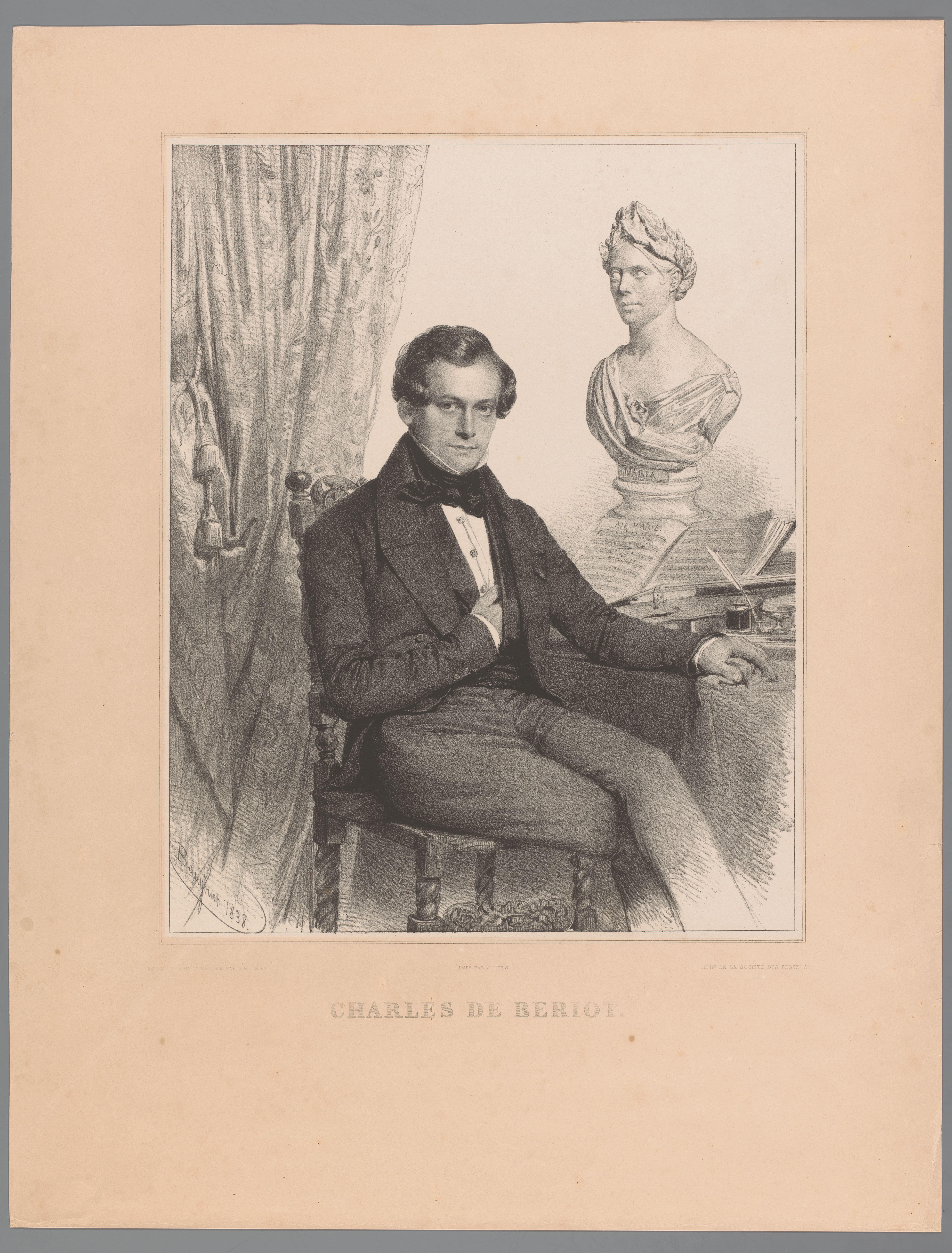 Portret van Charles de Beriot