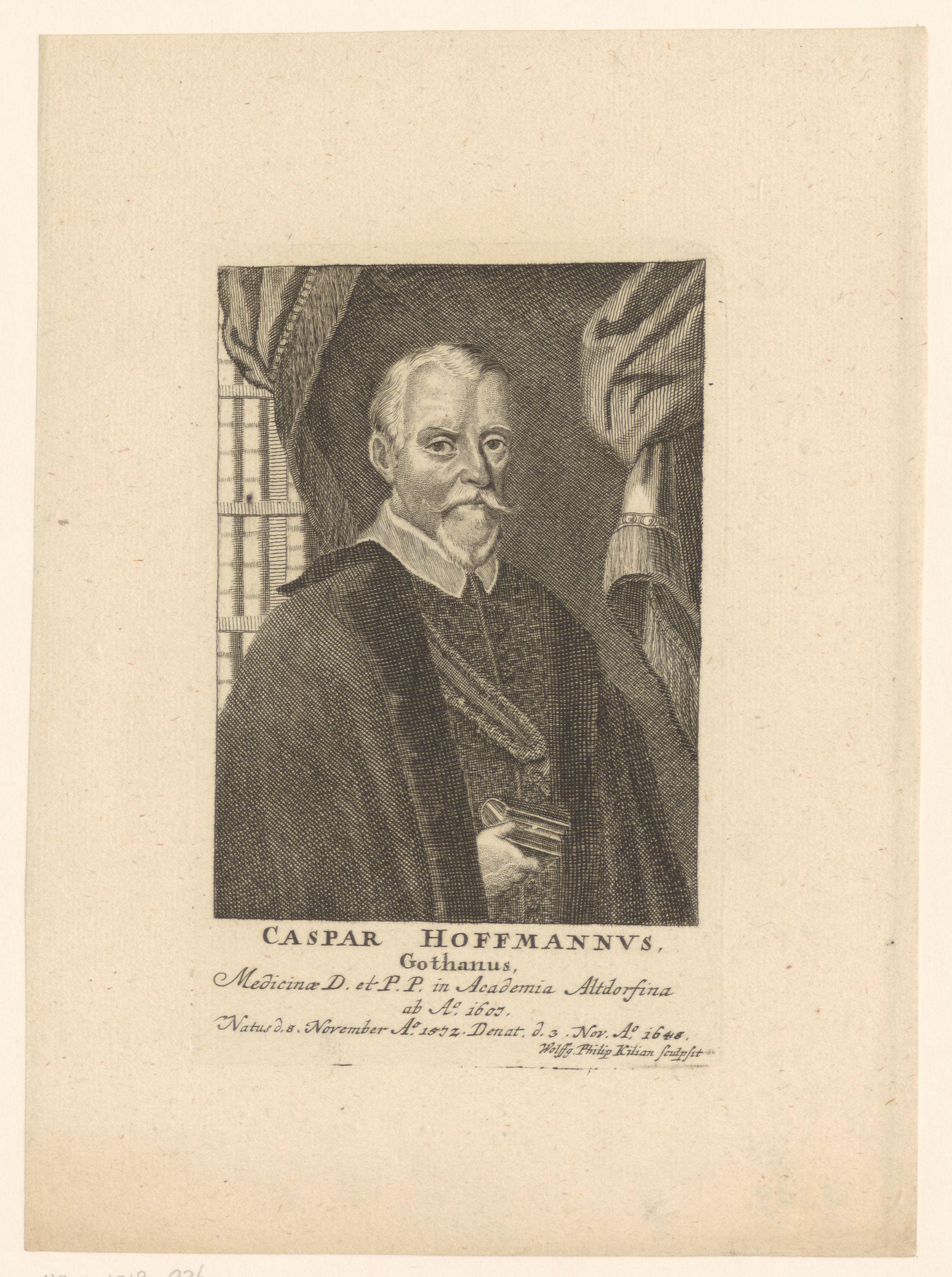 Portret van Caspar Hoffmann