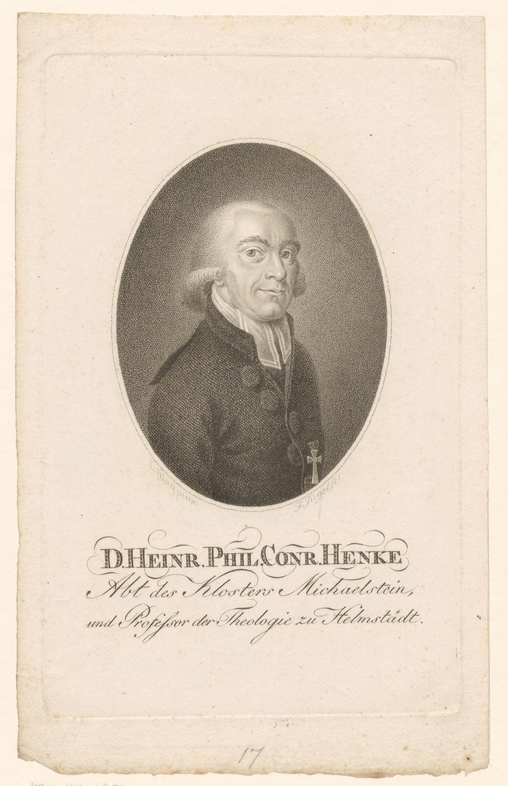 Portret van Heinrich Philipp Conrad Henke