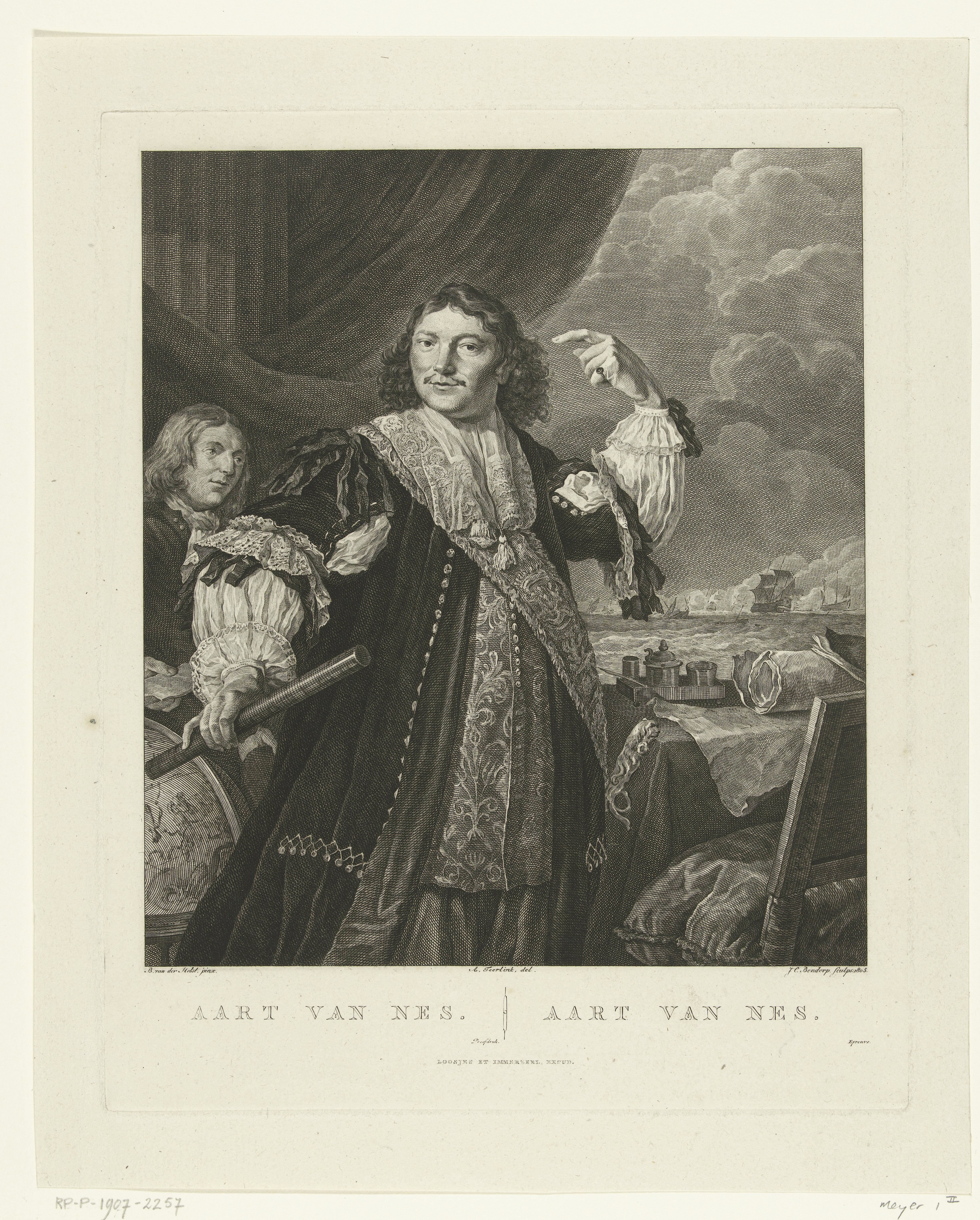 Portret van marineofficier Aert Jansz. van Nes