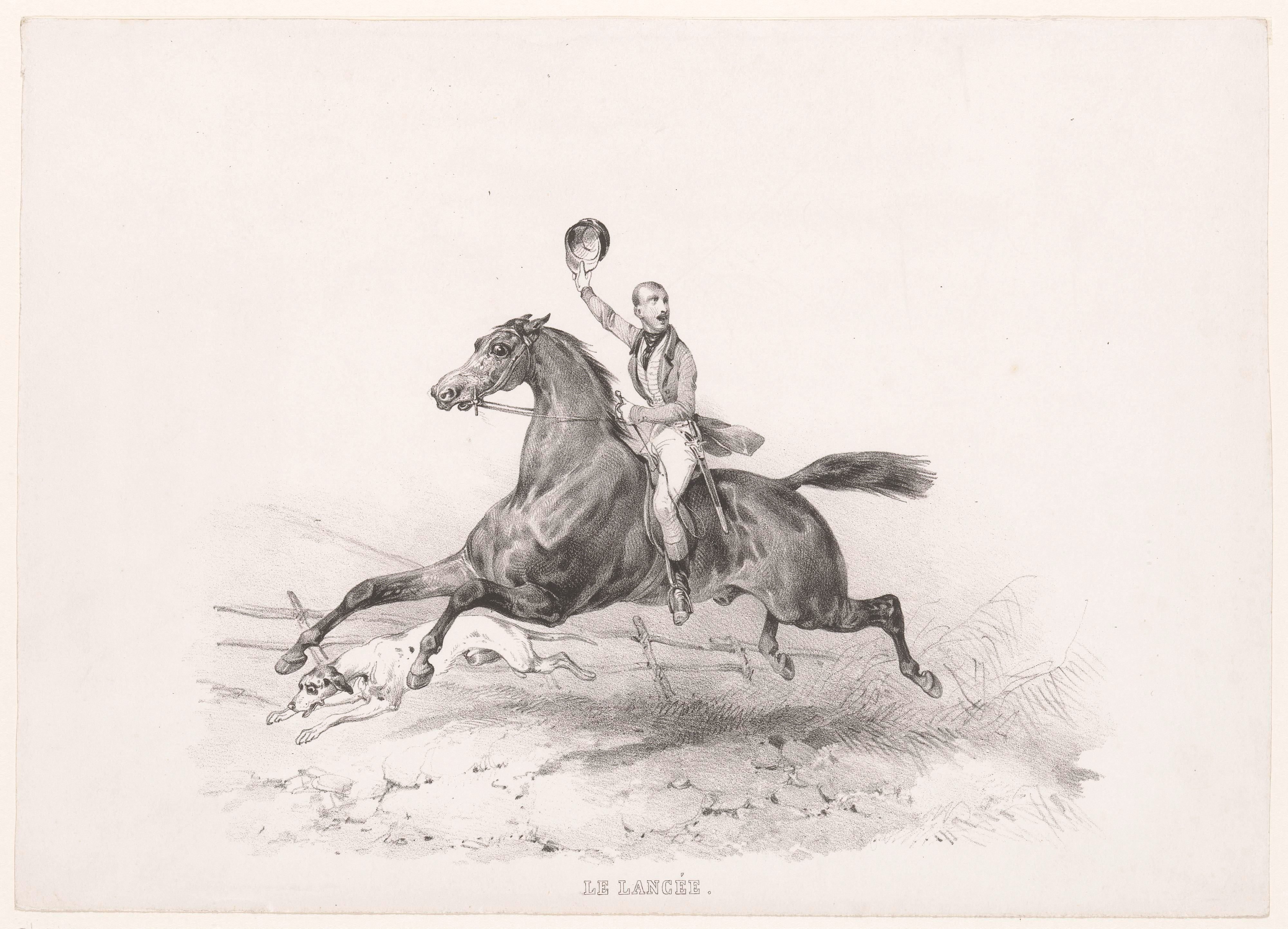 Ruiter in galop