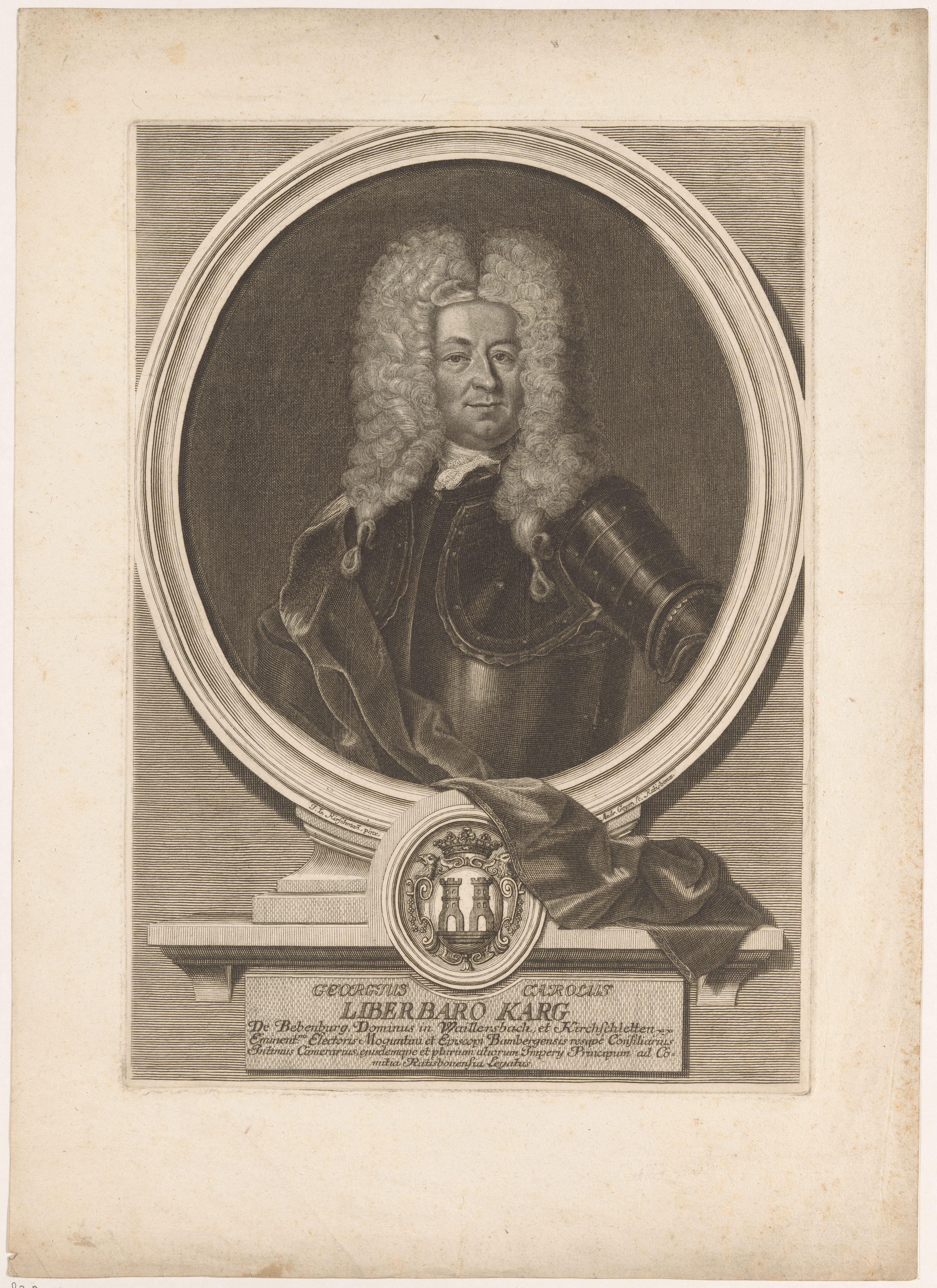 Portret van Georg Carl Karg von Bebenburg