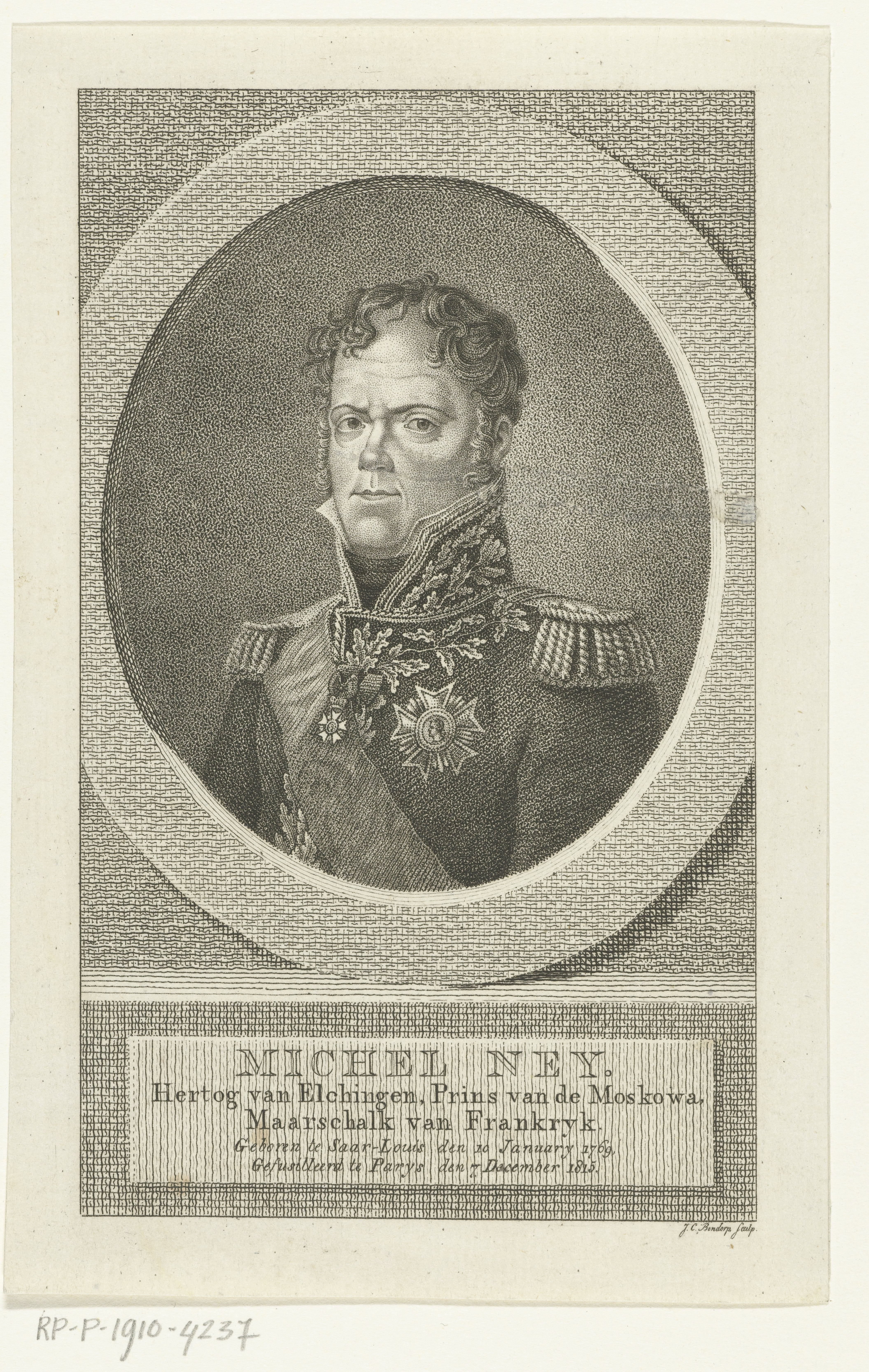 Portret van maarschalk Michel Ney, hertog van Elchingen