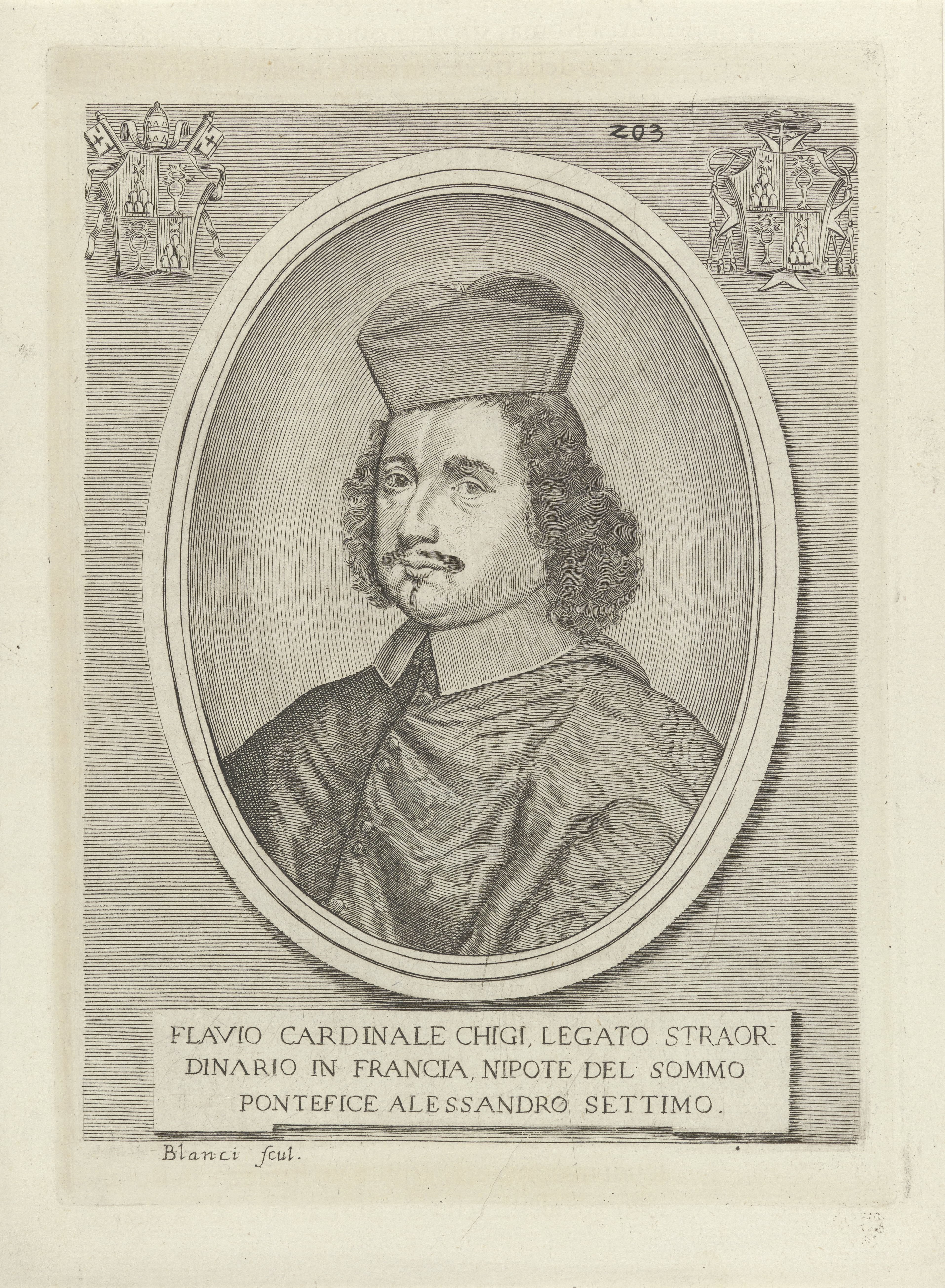Portret van kardinaal Flavio Chigi