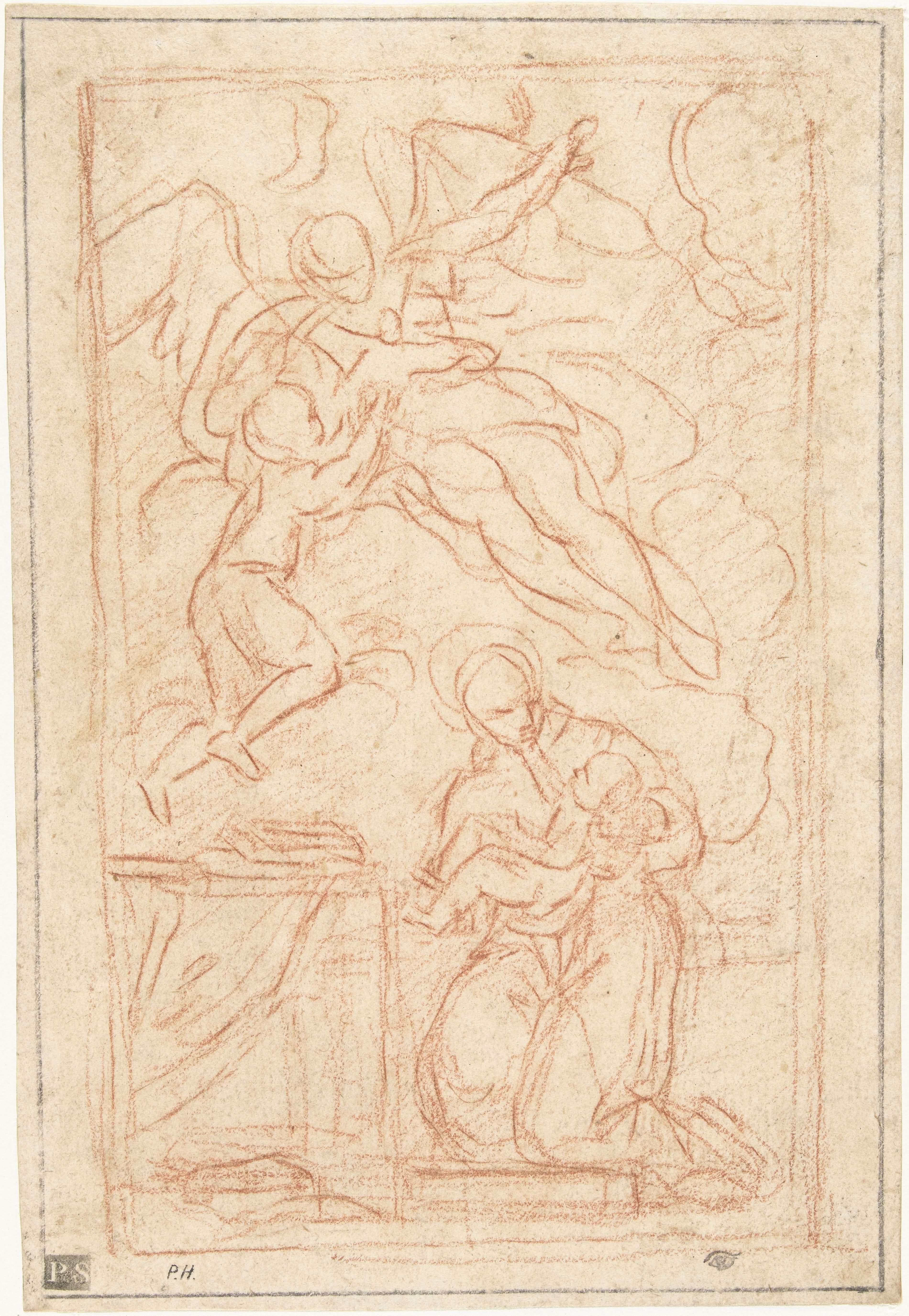 Ontwerp voor een altaarstuk met Sint Antonius van Padua
