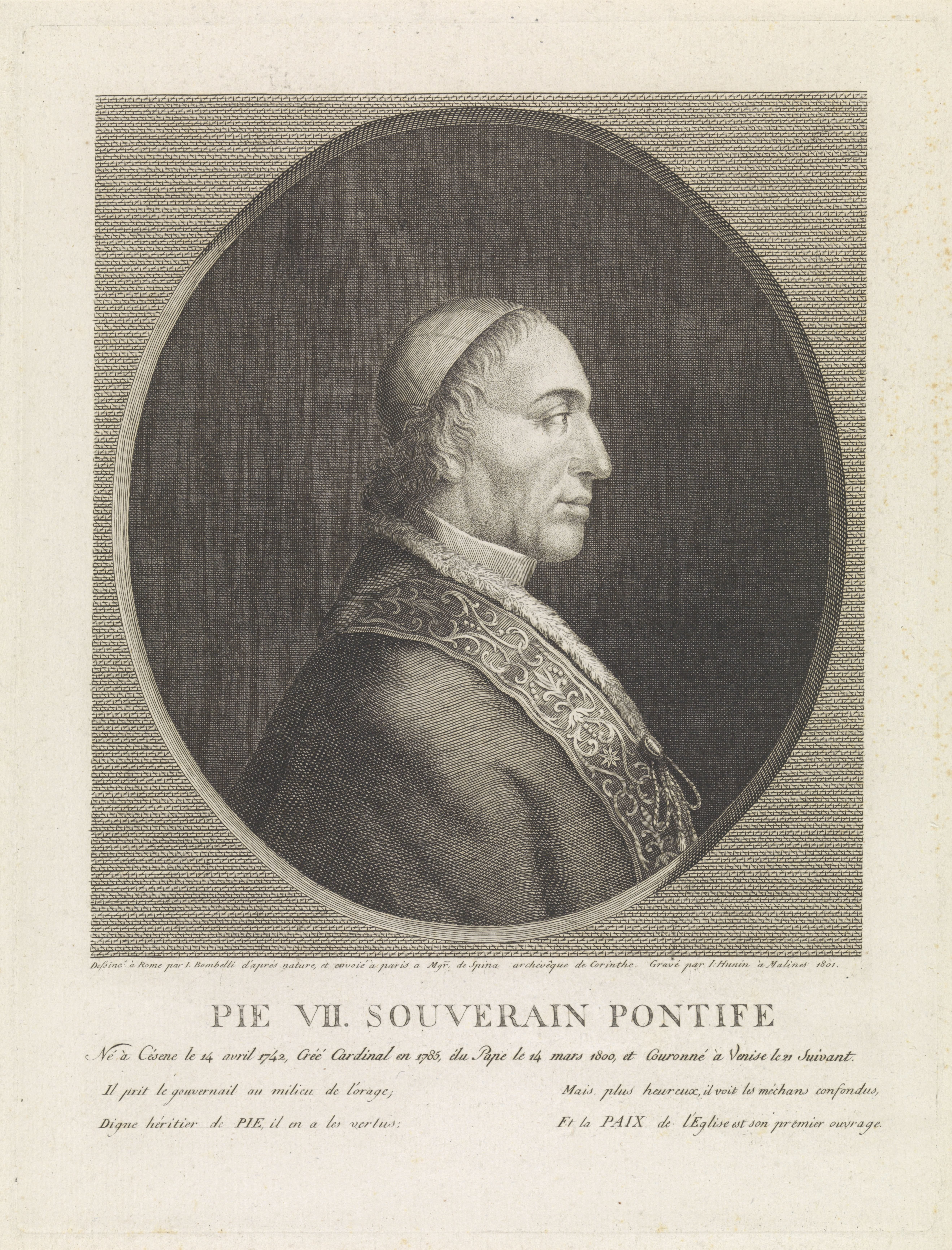 Portret van paus Pius VII