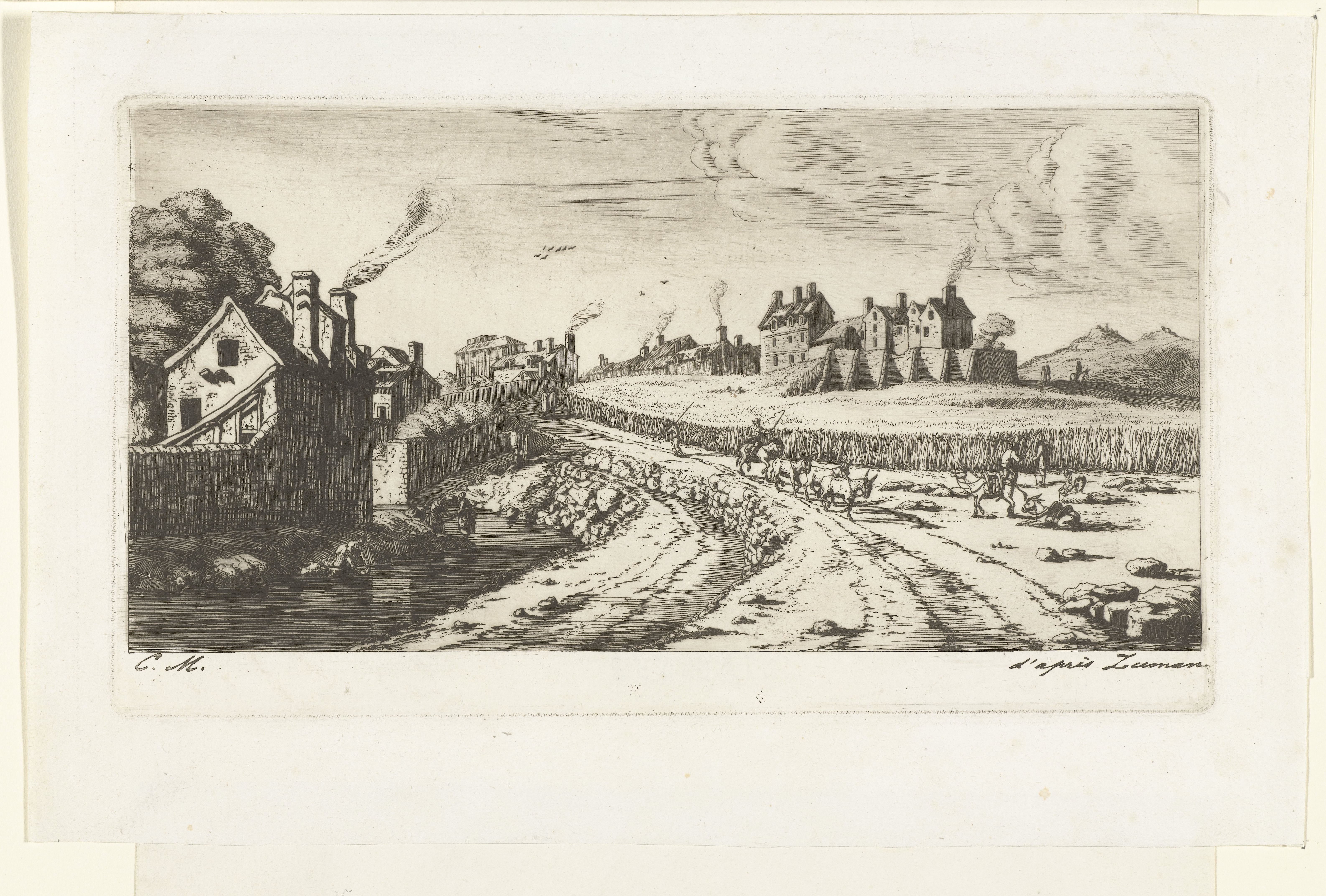 Toegangsweg tot de voorstad Saint-Marceau bij Parijs