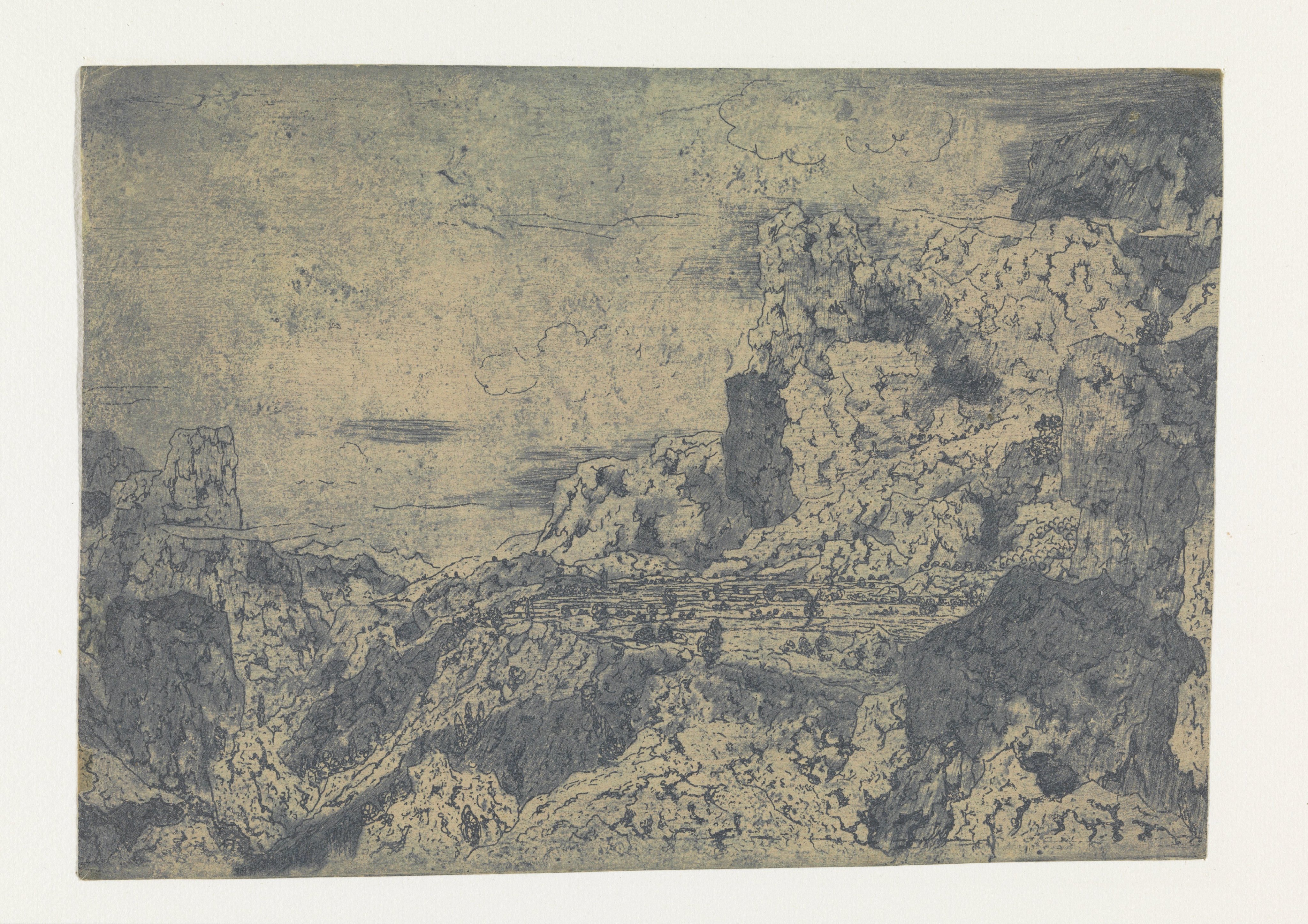 Berglandschap met een plateau