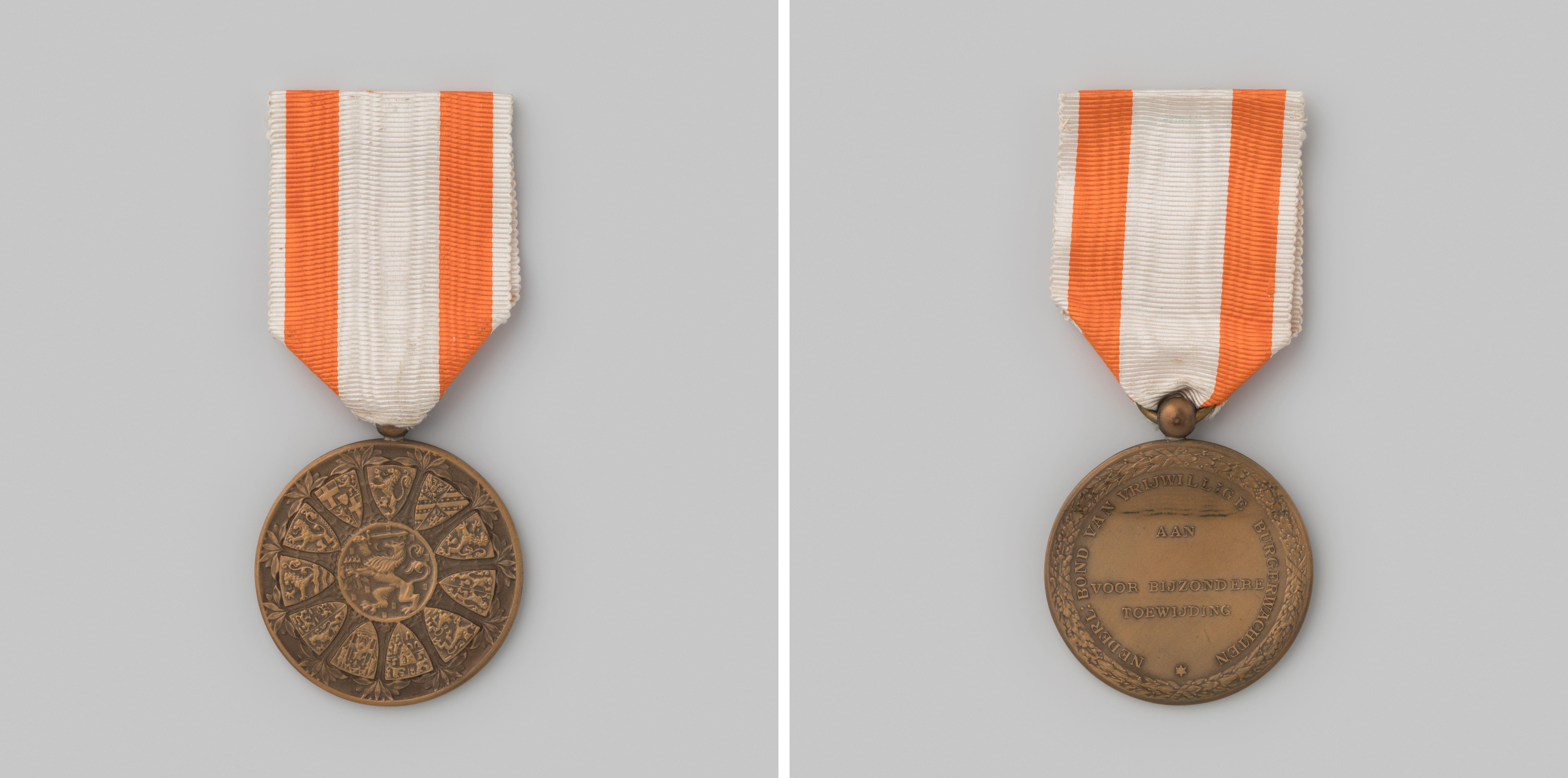 Medaille van de Nederlandse Bond van Vrijwillige Burgerwachten voor bijzondere toewijding