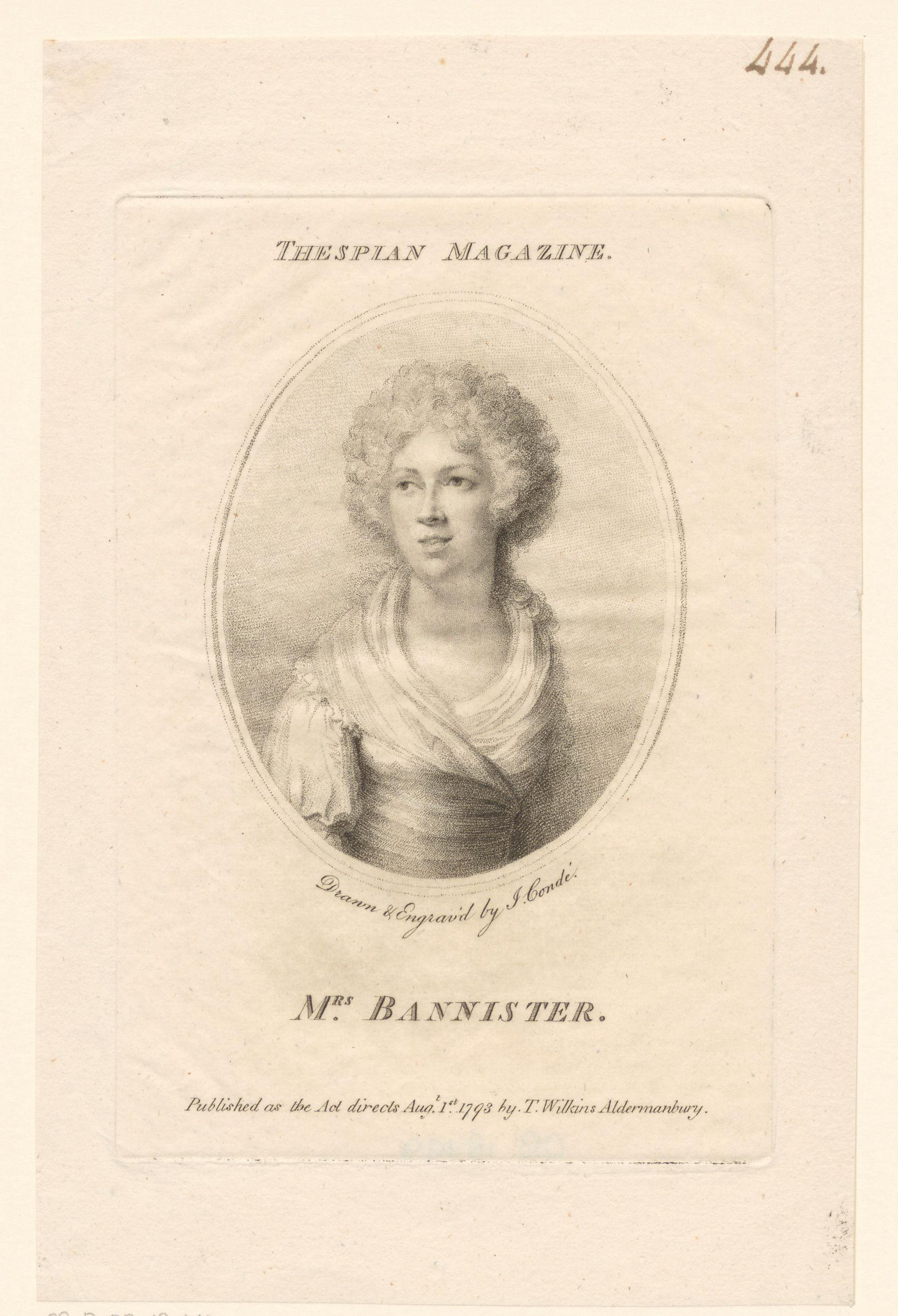 Portret van Elizabeth Bannister
