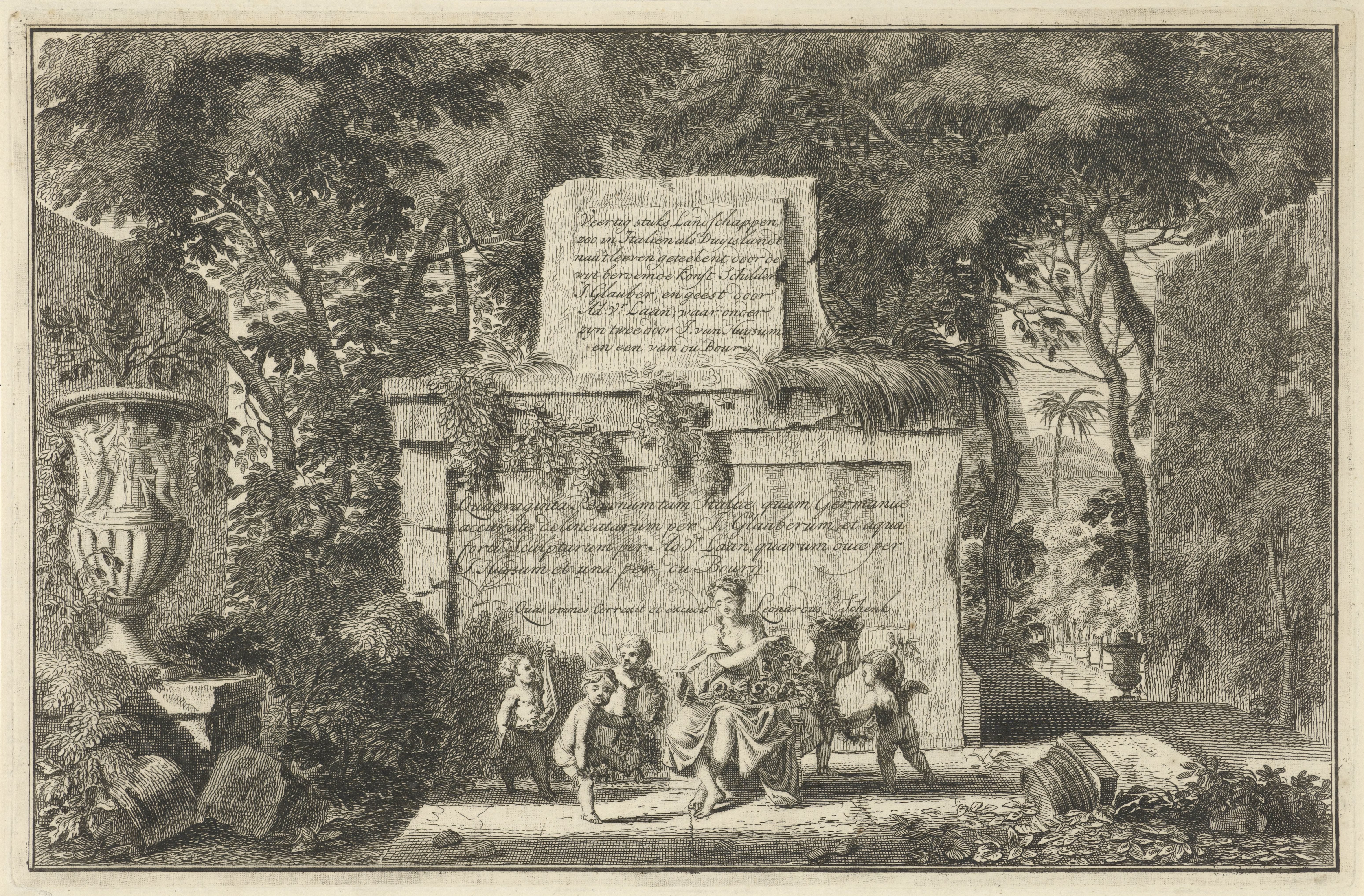 Flora omringd door putti