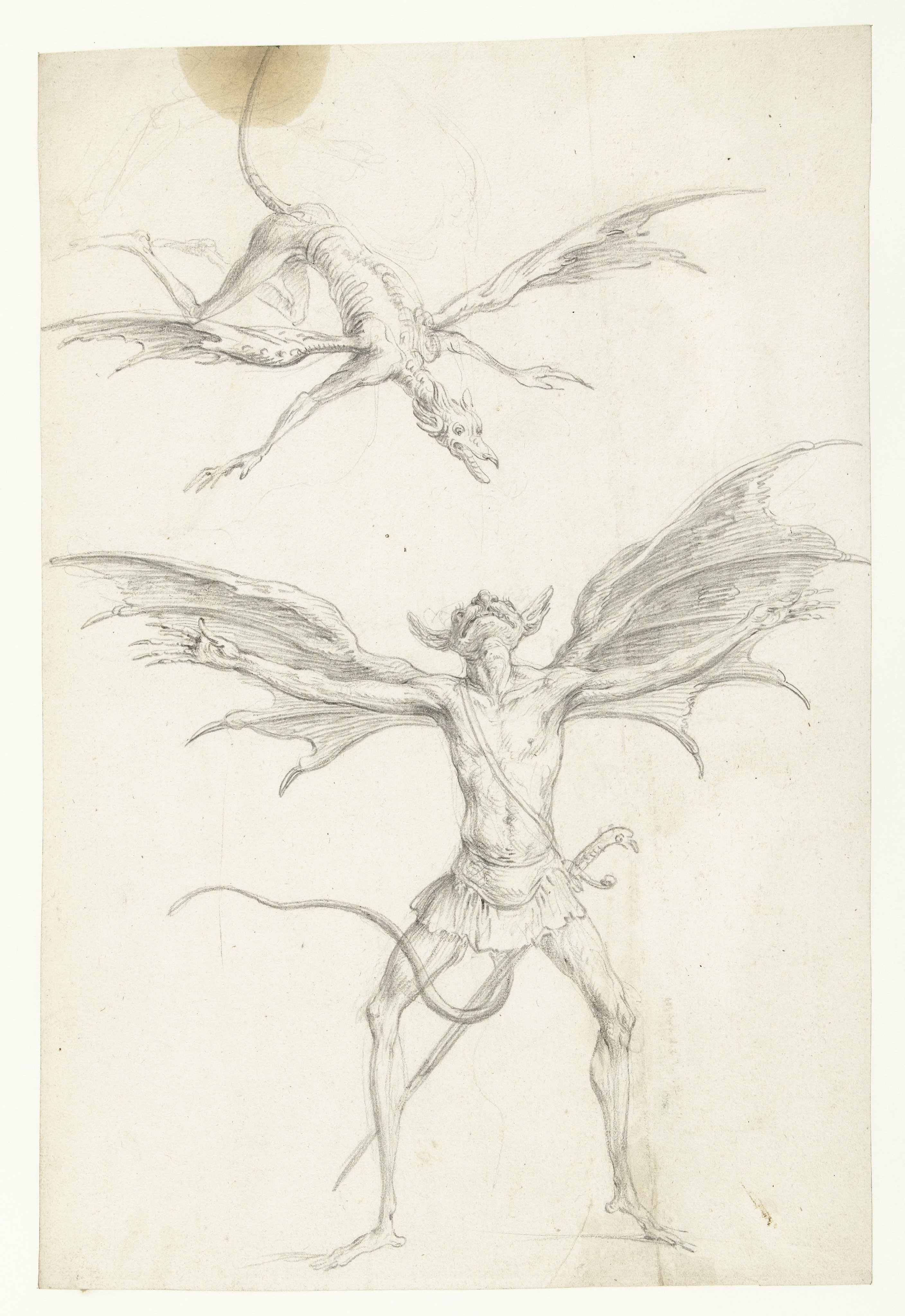 Two Winged Demonic Creatures