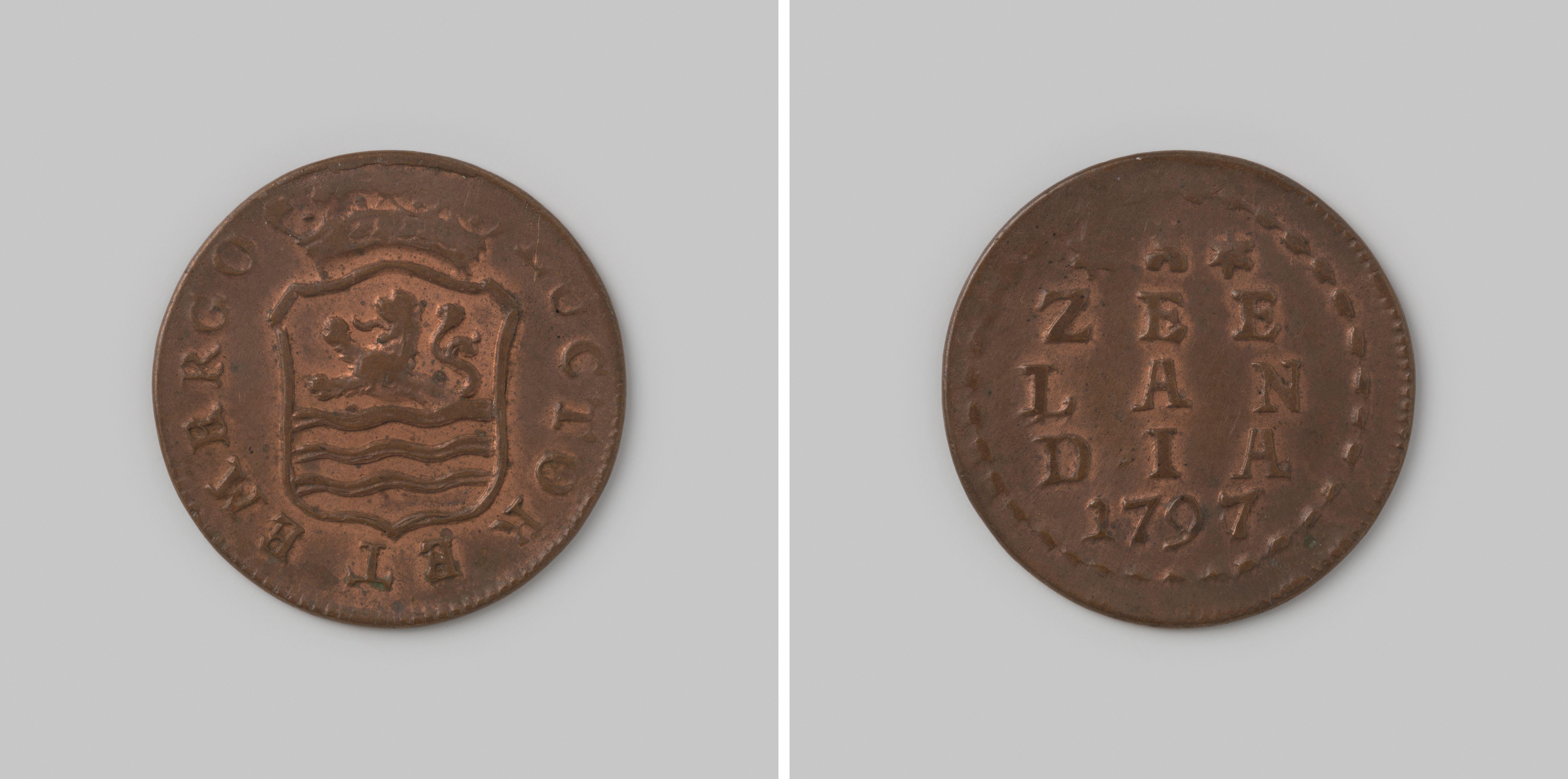 Duit van de Bataafse Republiek op naam van Zeeland, 1797
