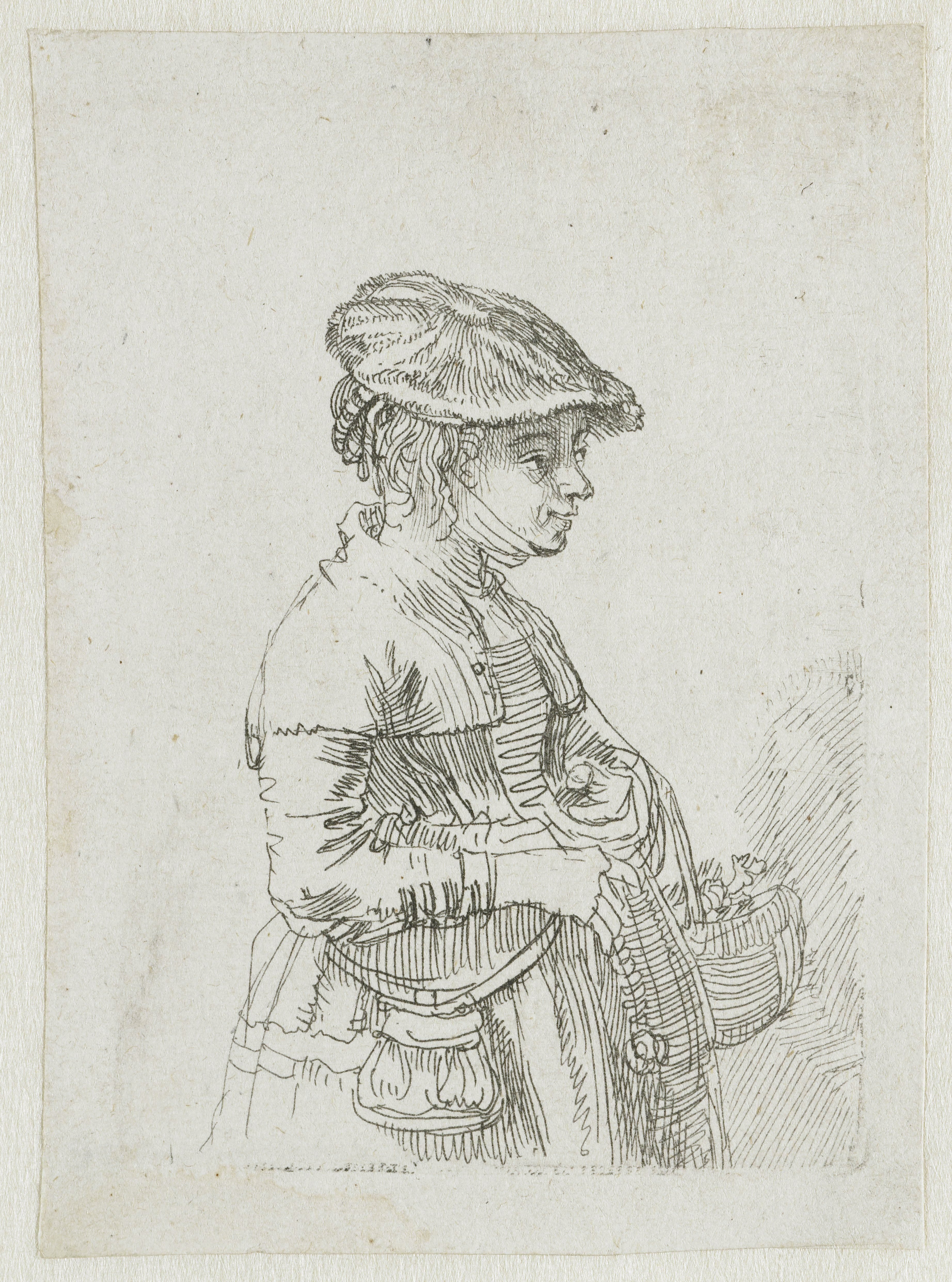 Girl with a basket