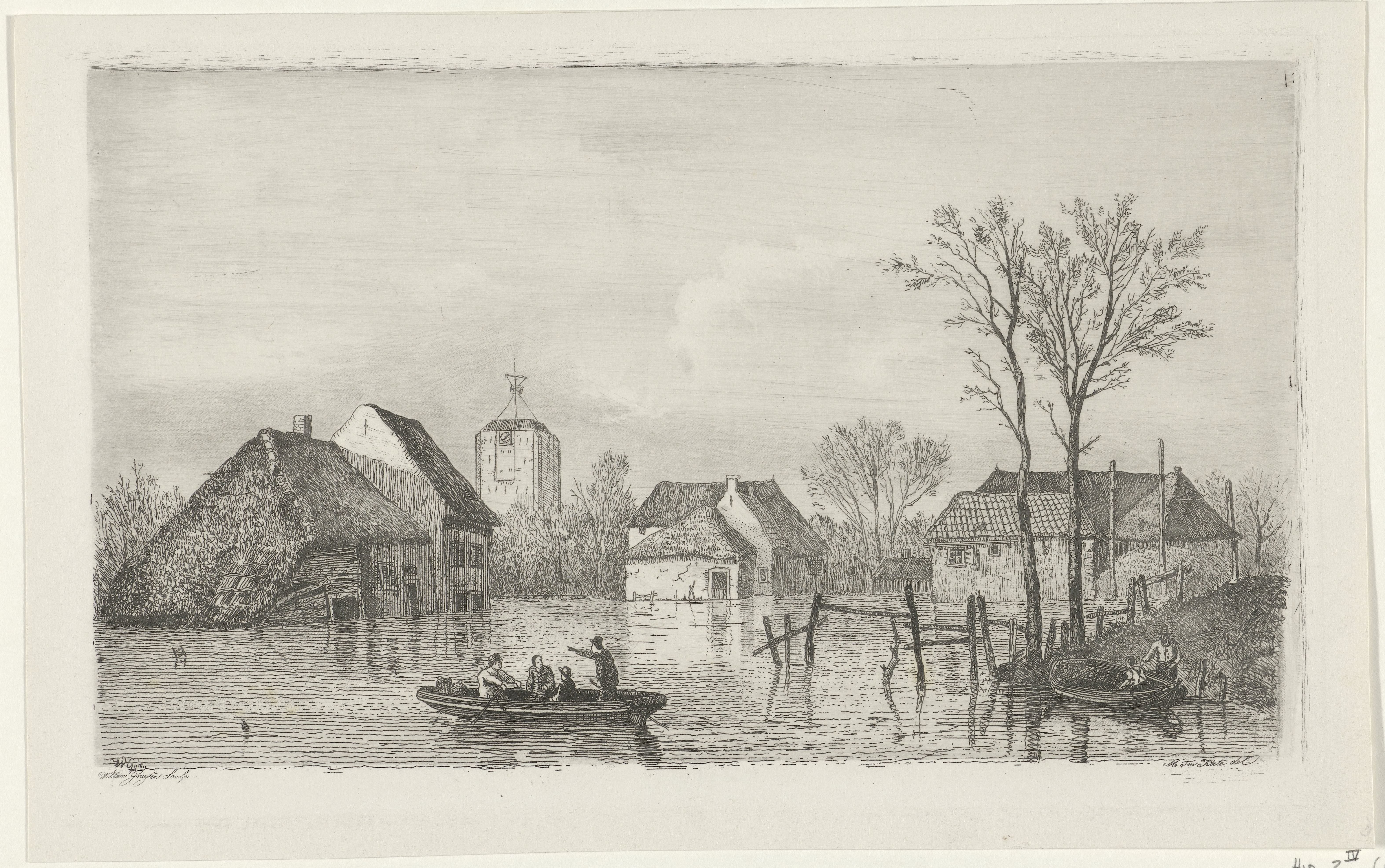 Overstroming bij Beesd, 1855