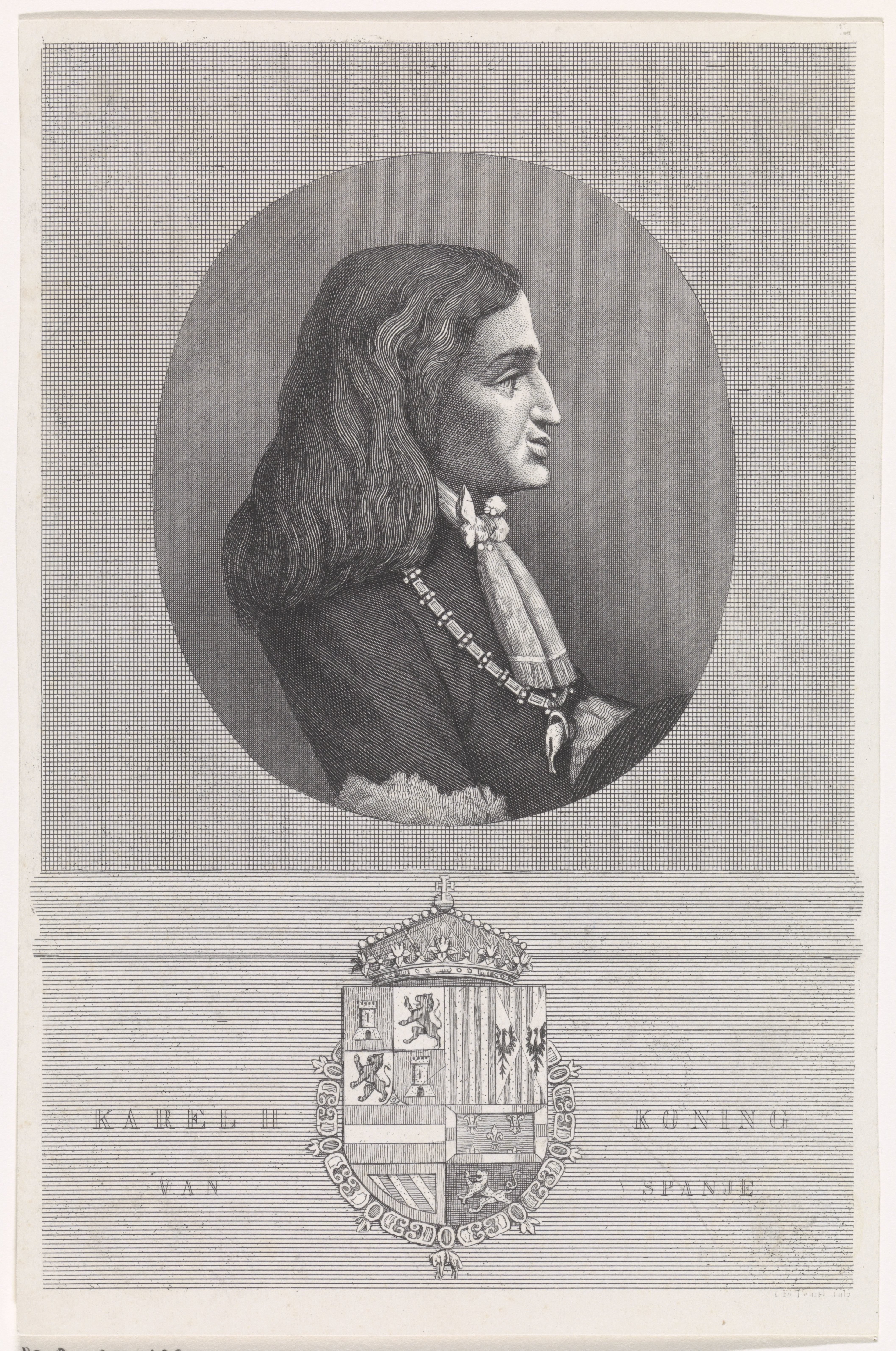 Portret van Karel II, koning van Spanje