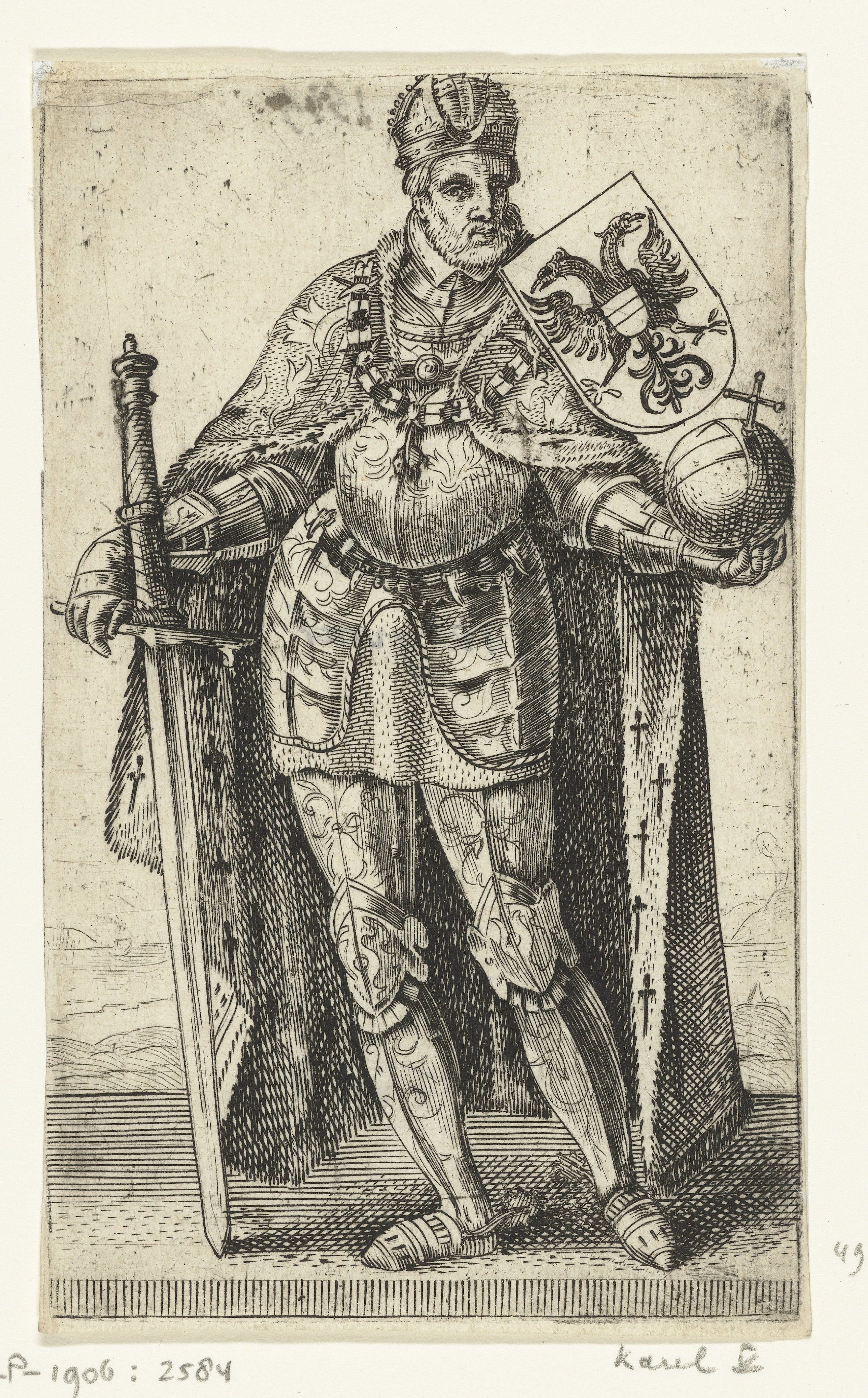Portret van keizer Karel V