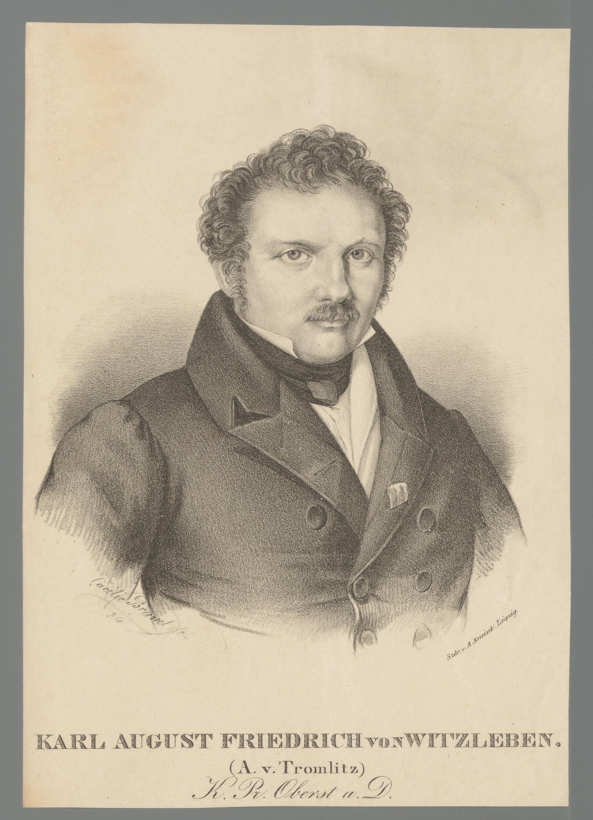 Portret van Karl August Friedrich von Witzleben