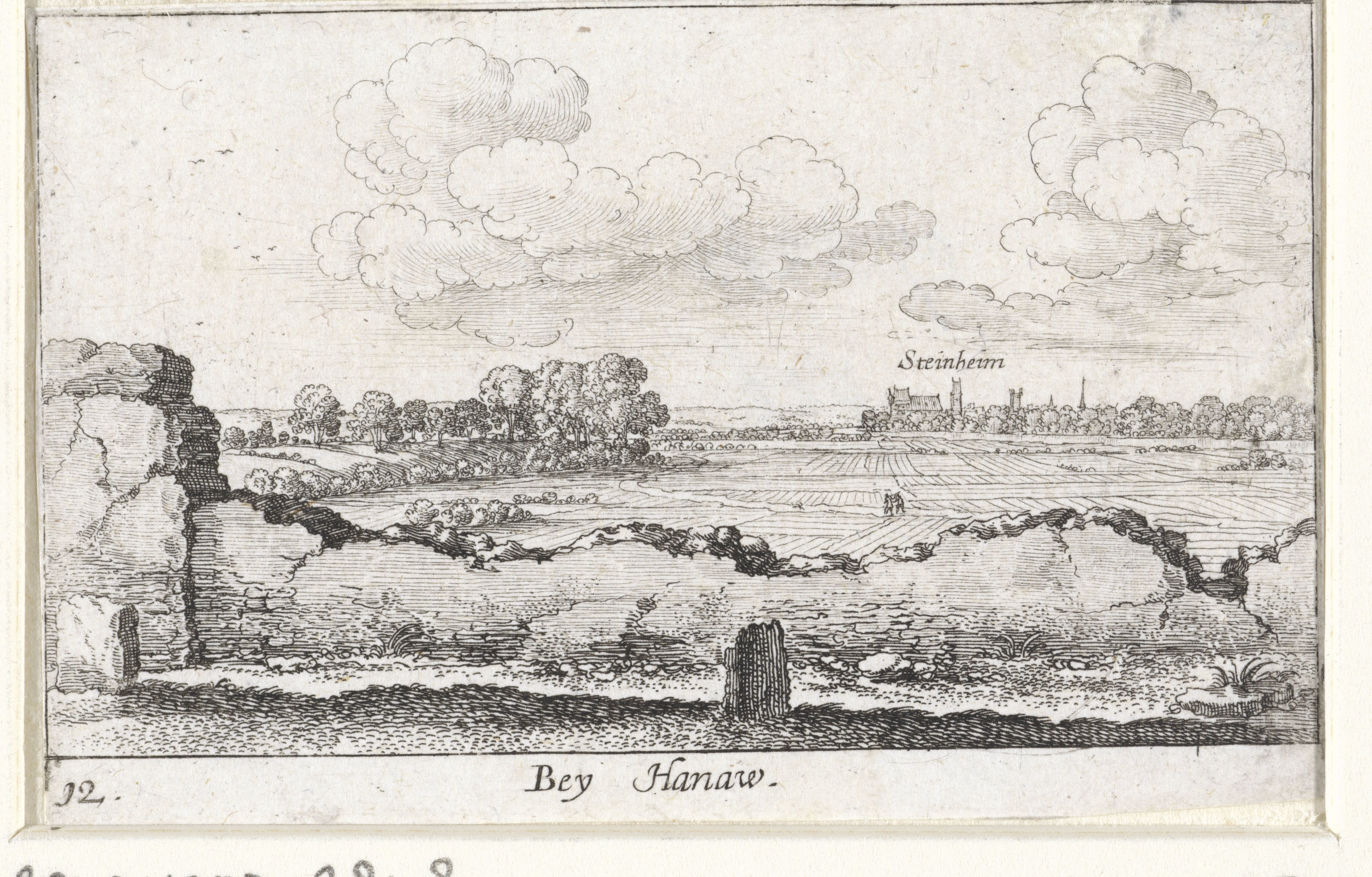 Landschap nabij Hanau met gezicht op Steinheim