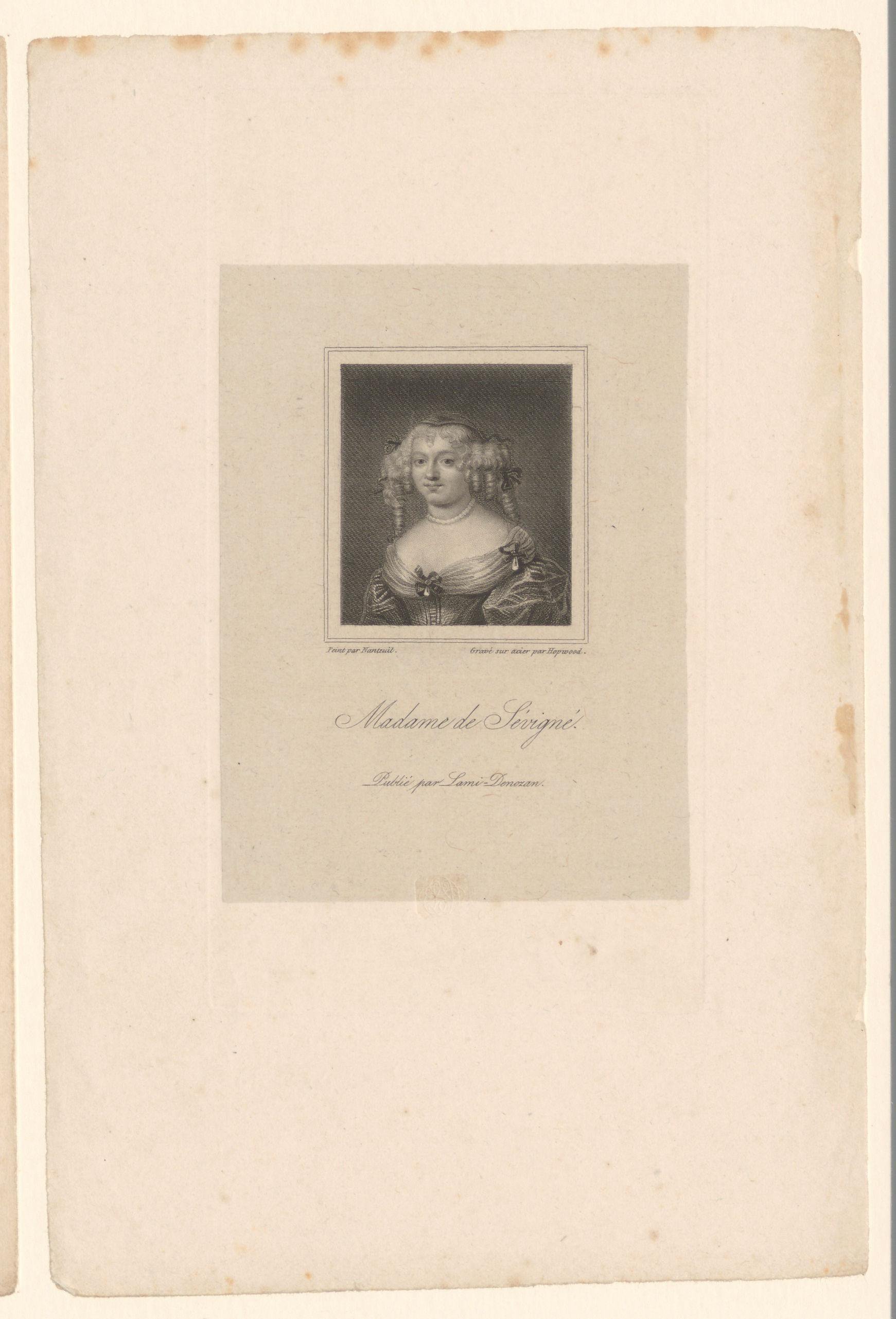 Portret van Marie de Rabutin-Chantal