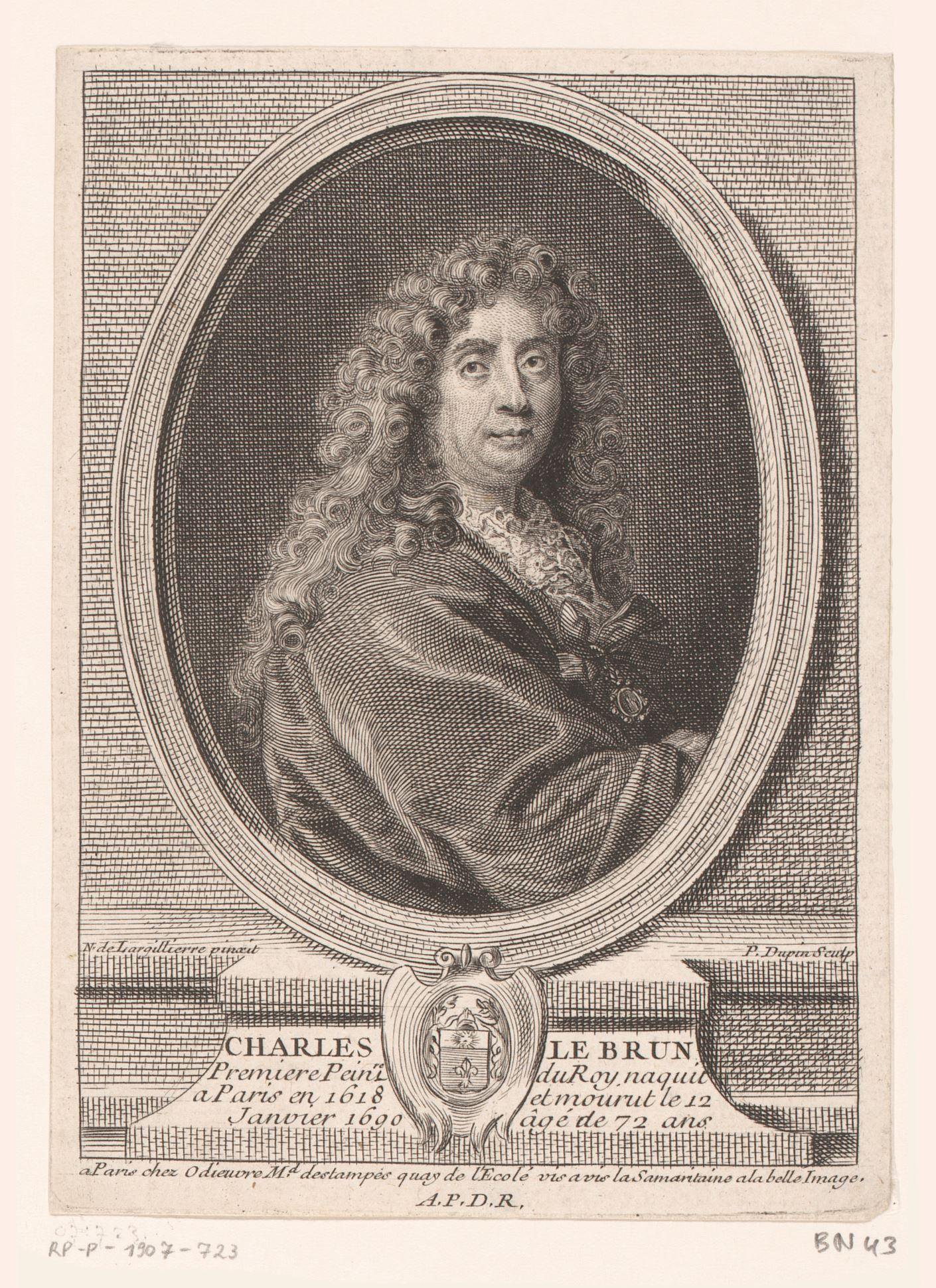 Portret van Charles Le Brun