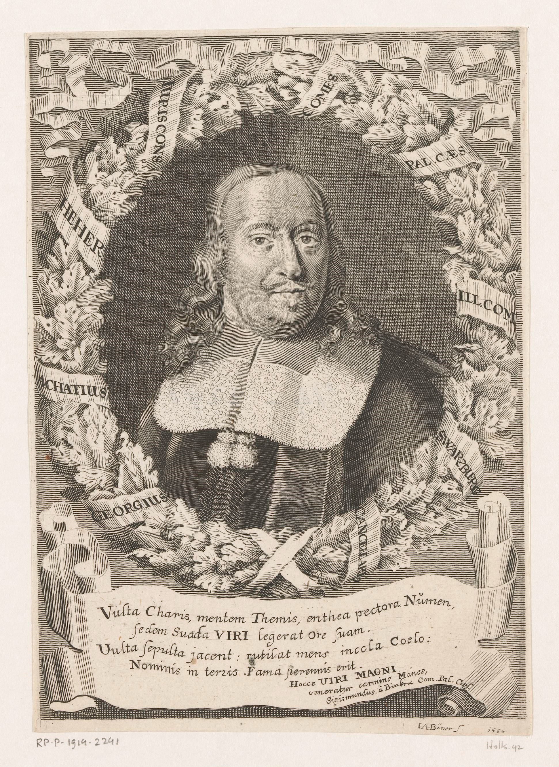 Portret van Georg Achaz Heher