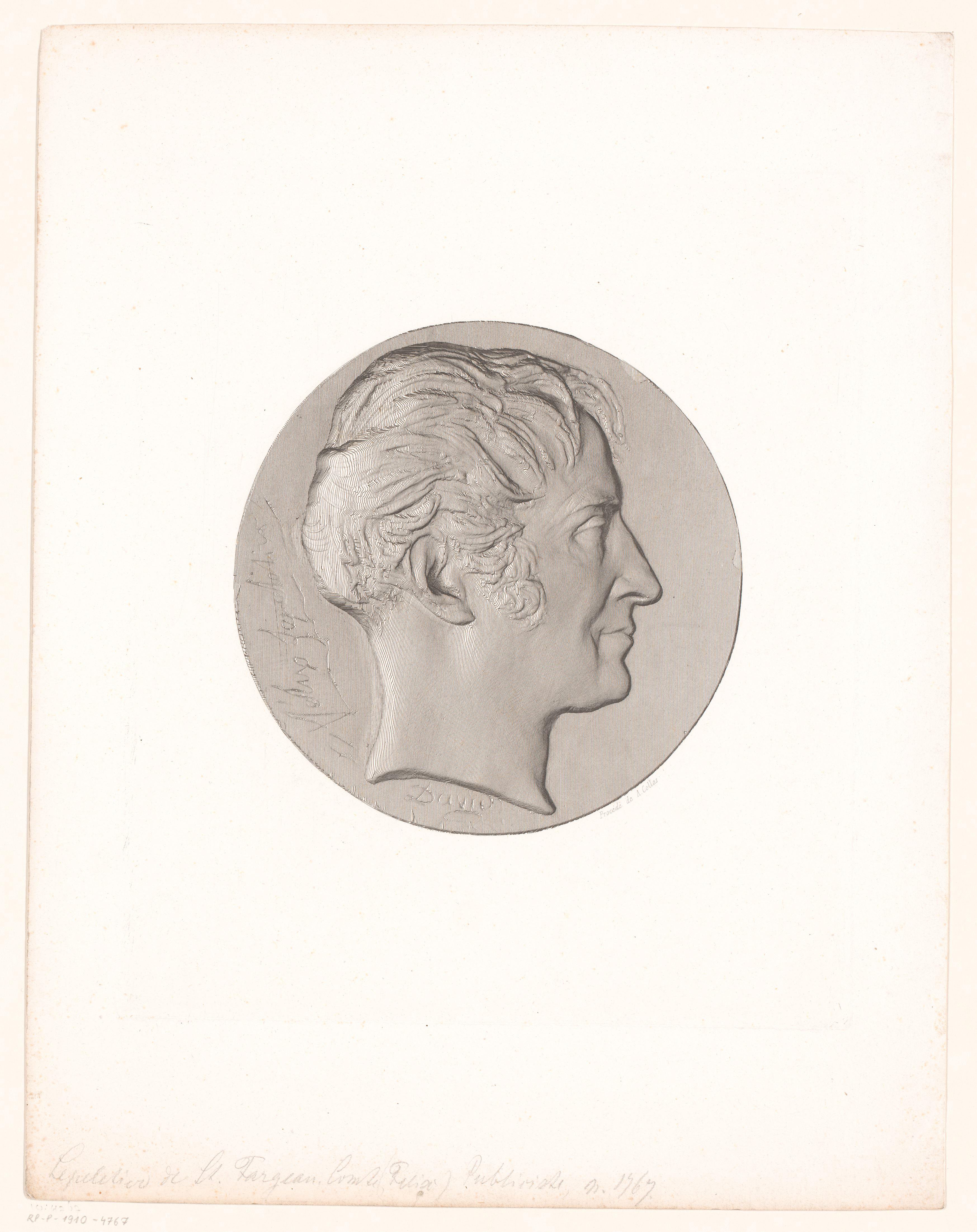 Medaille met portret van Félix Lepeletier