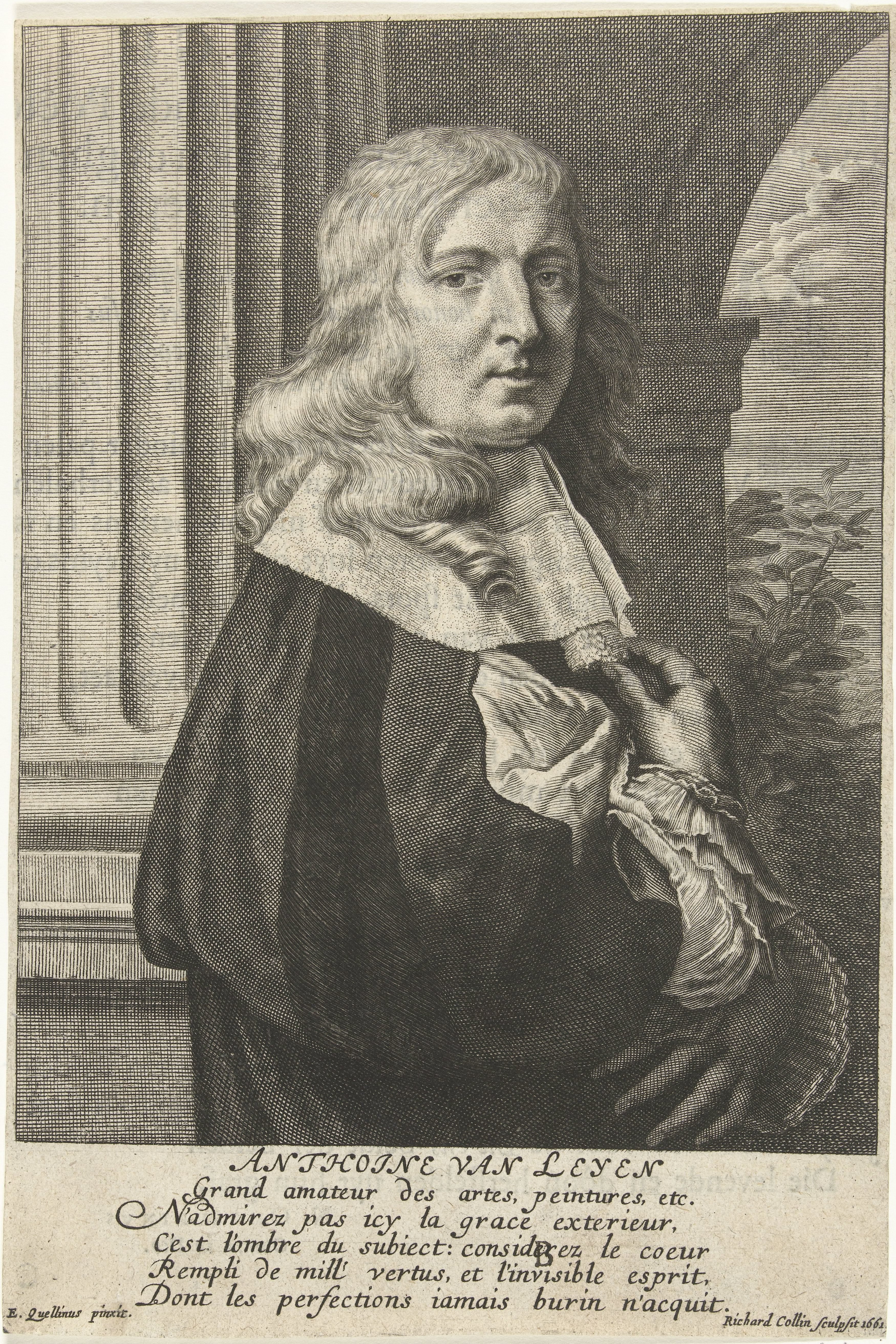Portret van de kunstverzamelaar Anton van Leyen