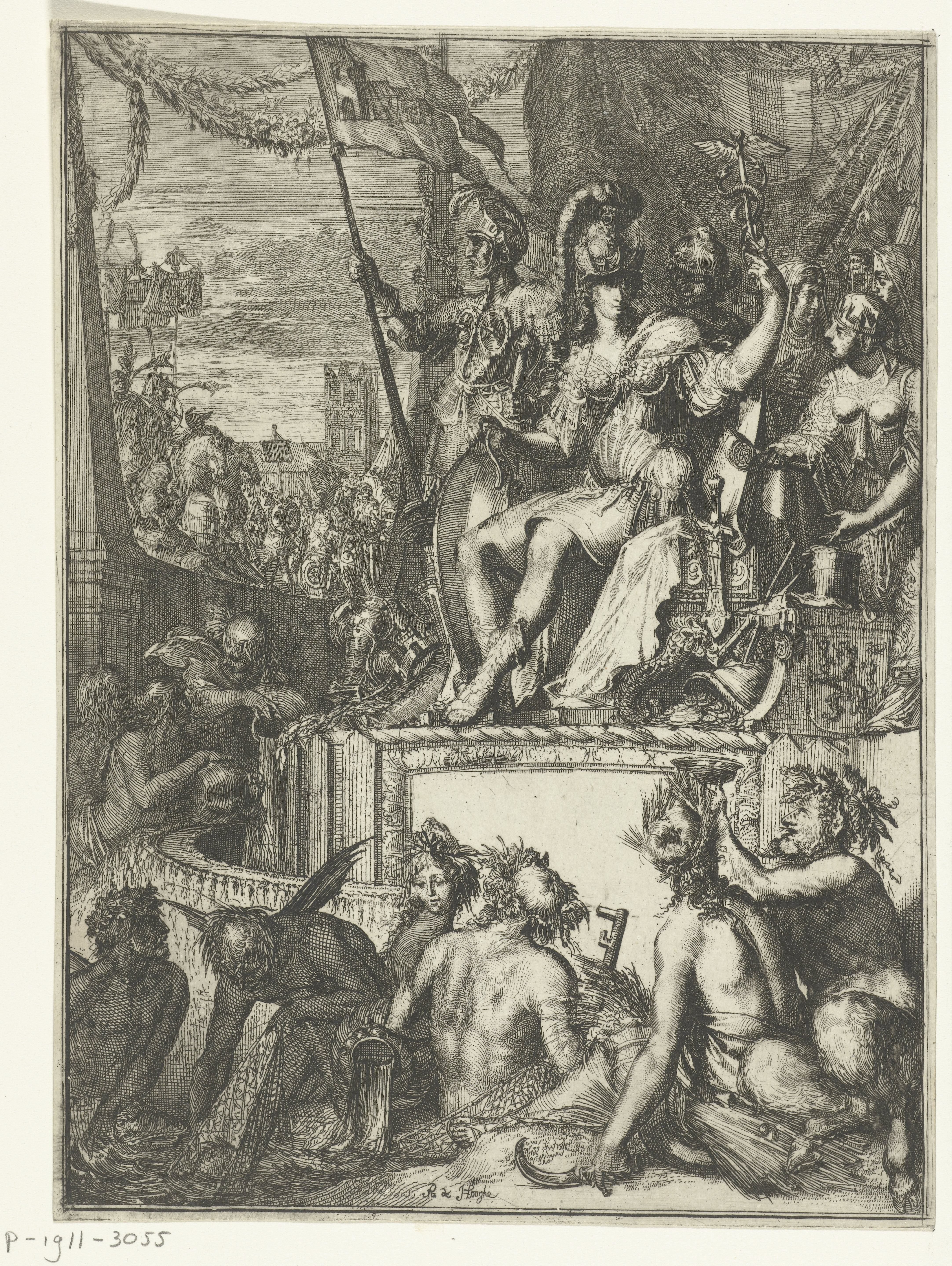 Allegorische voorstelling van de (zee)handel