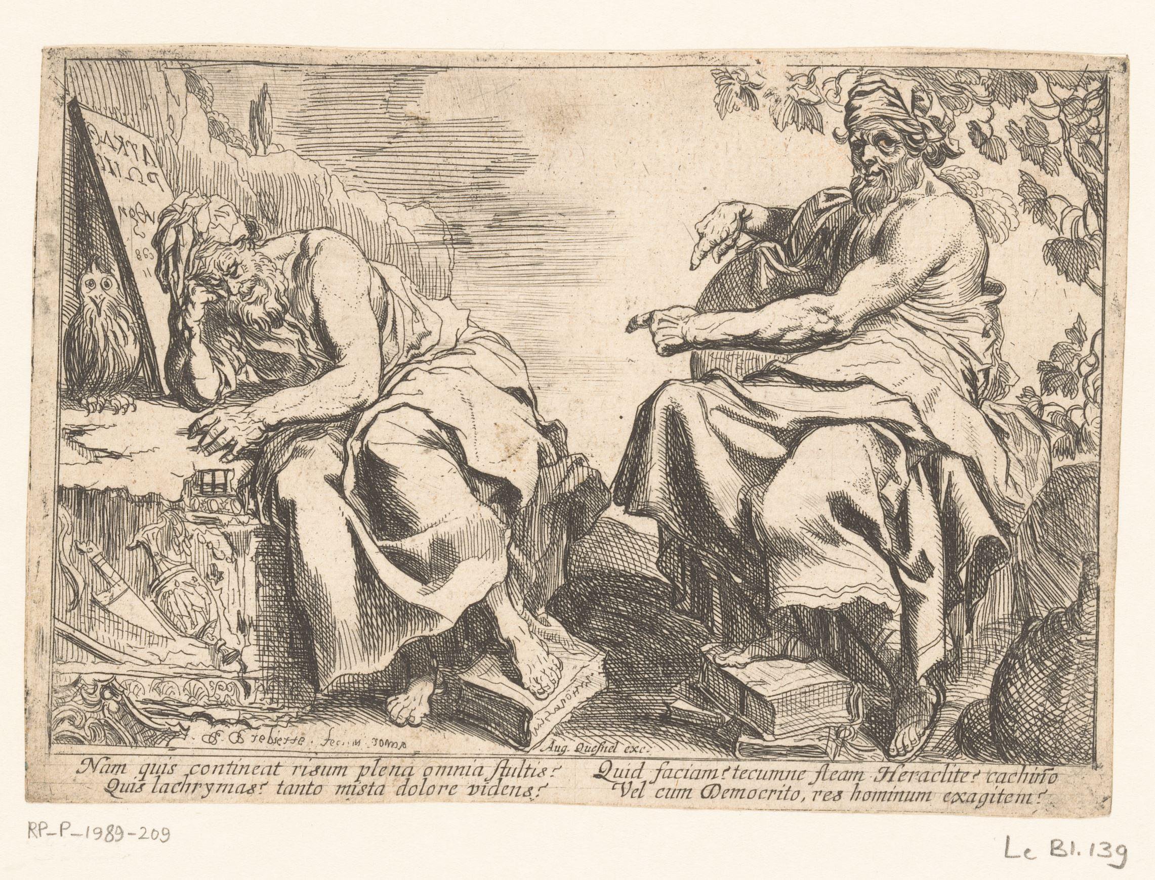 Heraclitus en Democritus