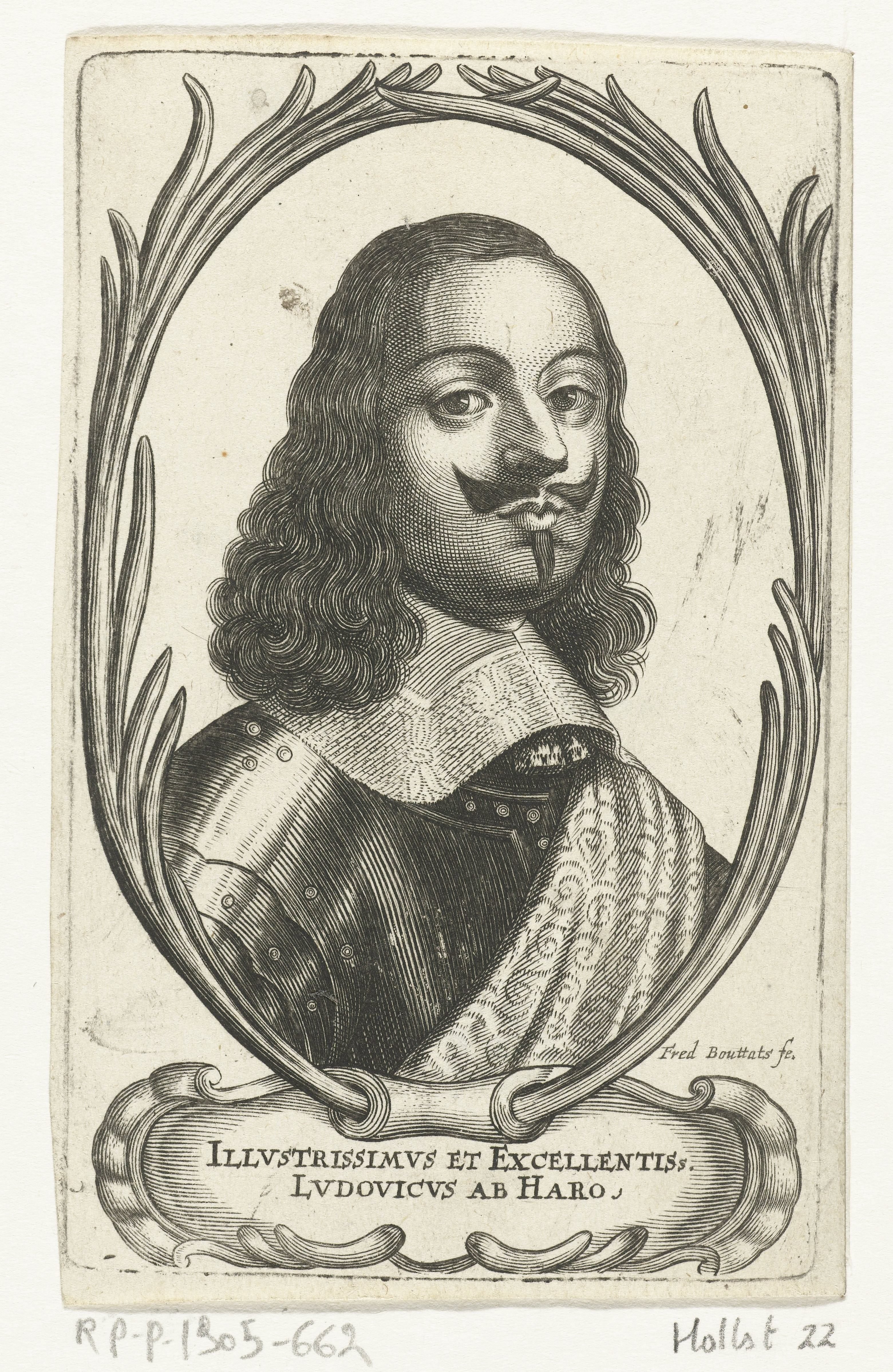 Portret van Ludovicus ab Haro