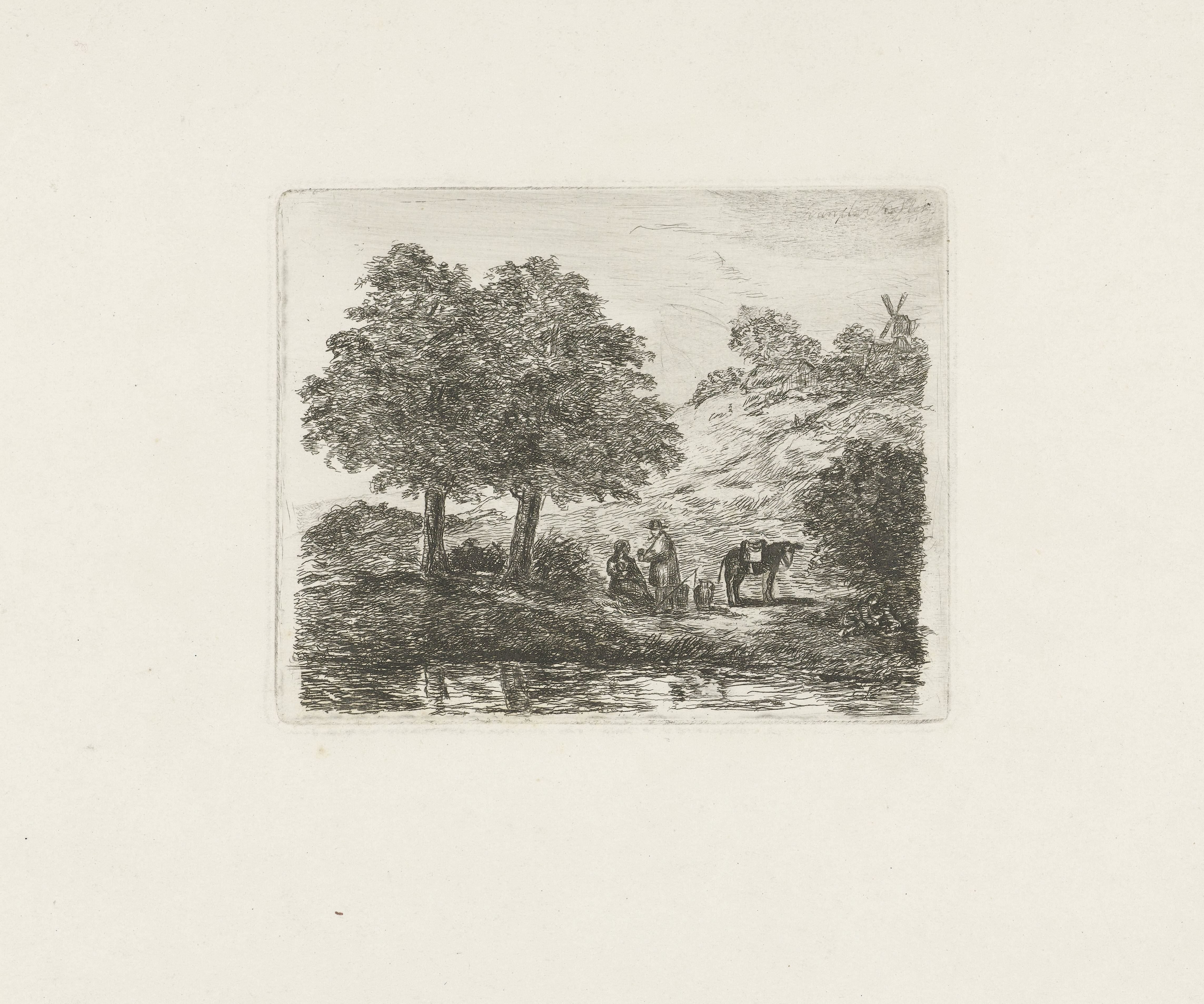 Landschap met familie