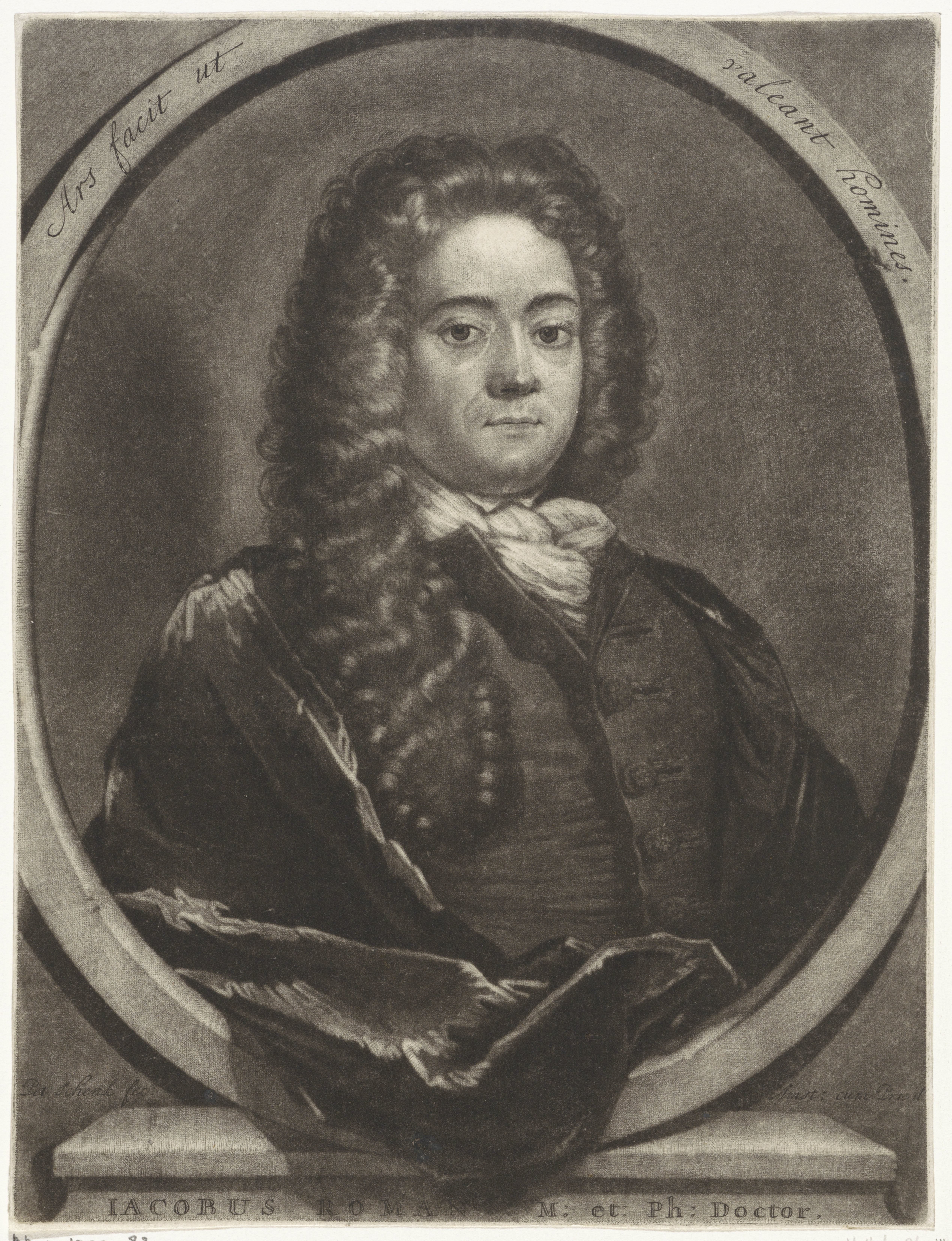 Portret van de arts Jacob Roman