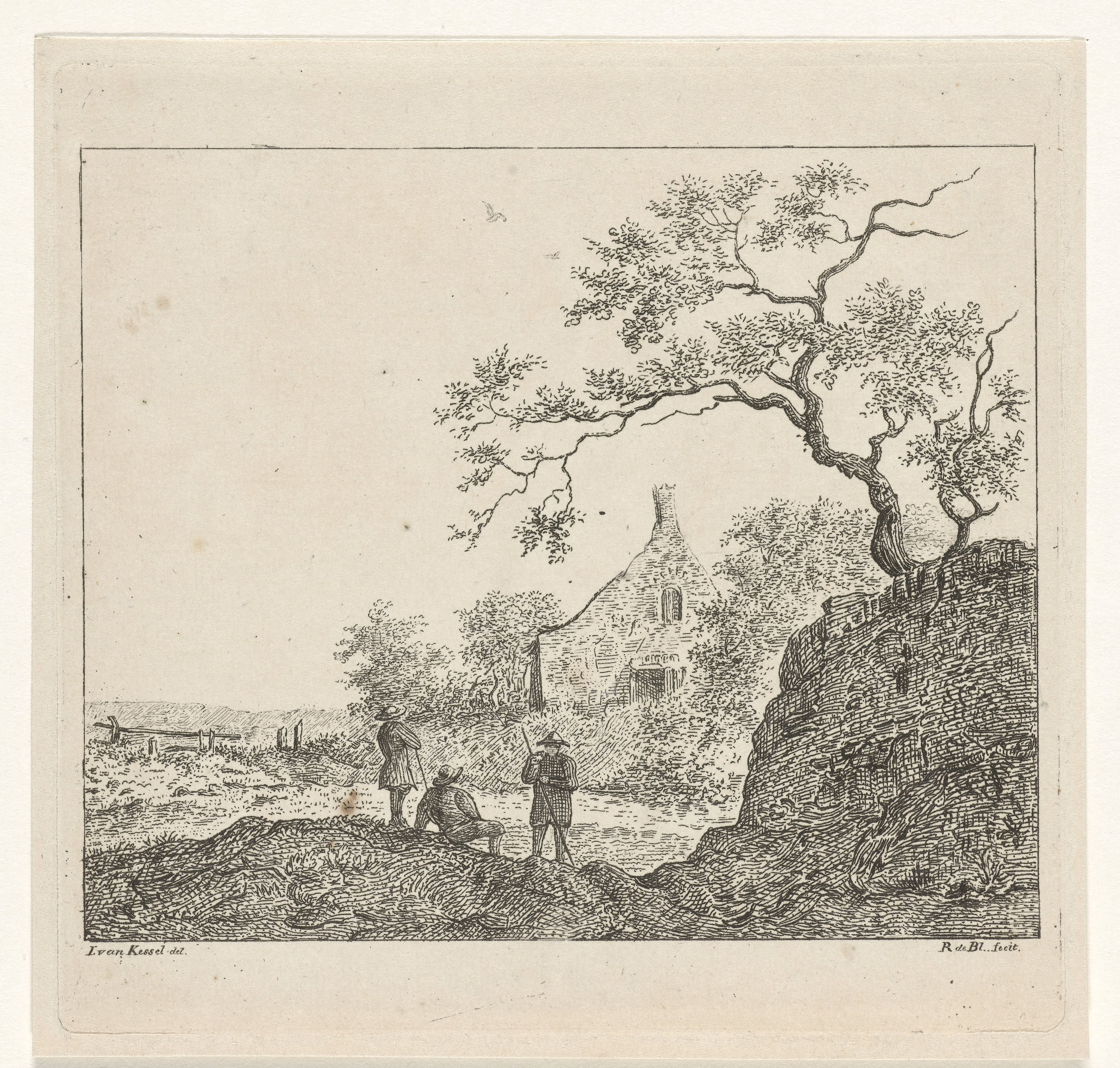 Landschap met figuren