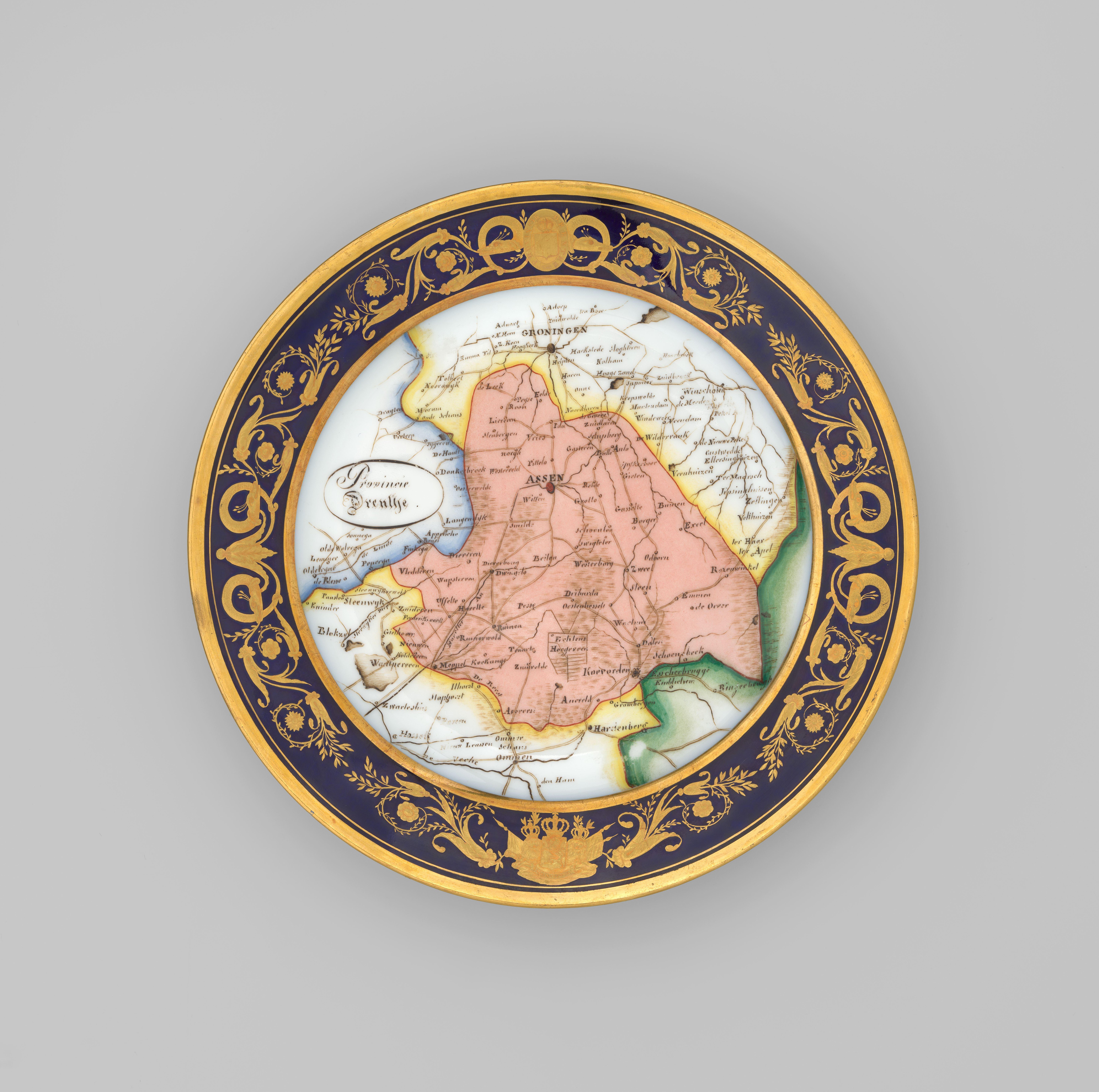 18 borden met het decor van een Nederlandse provincie