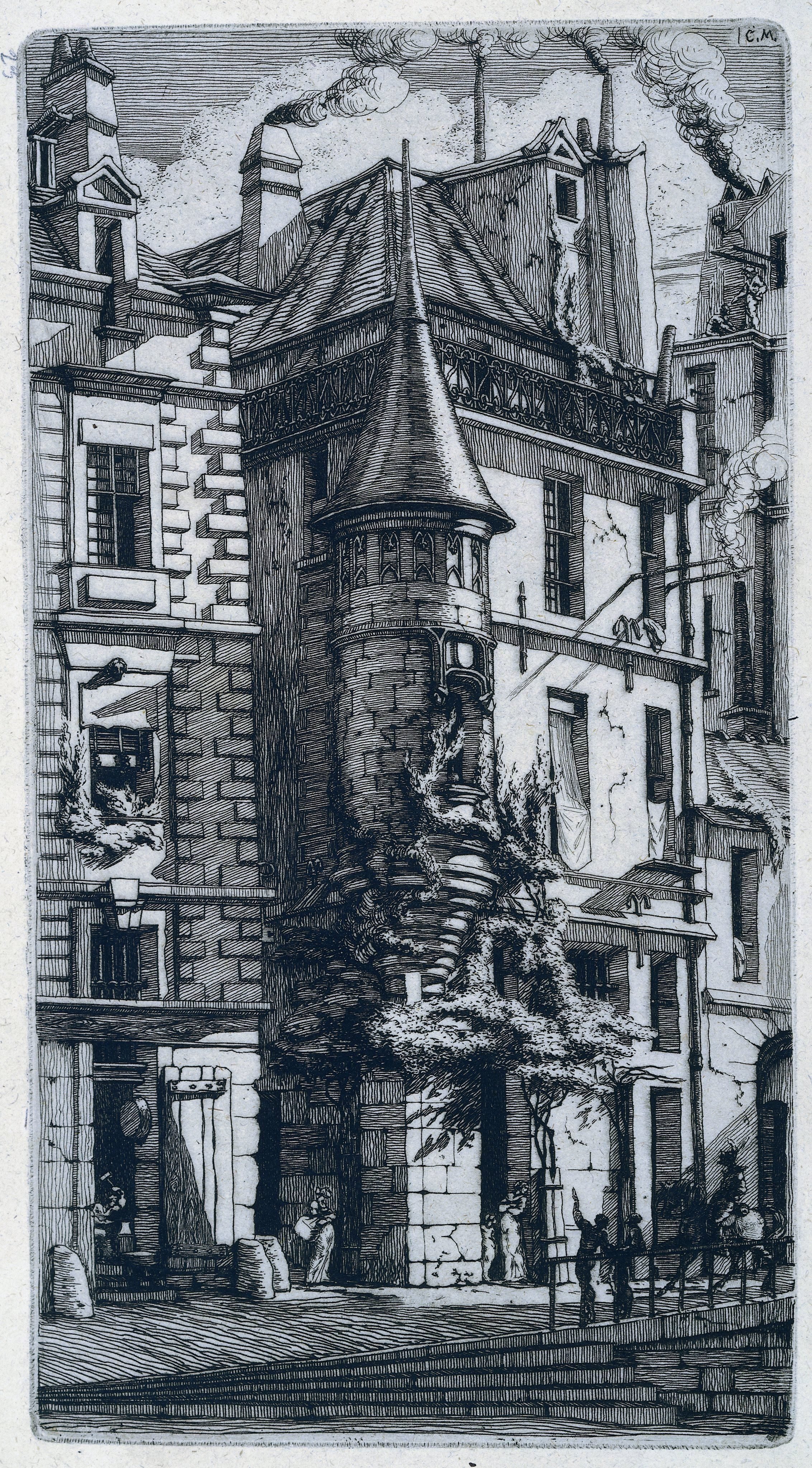 Torentje in de Rue de la Tixéranderie in Parijs