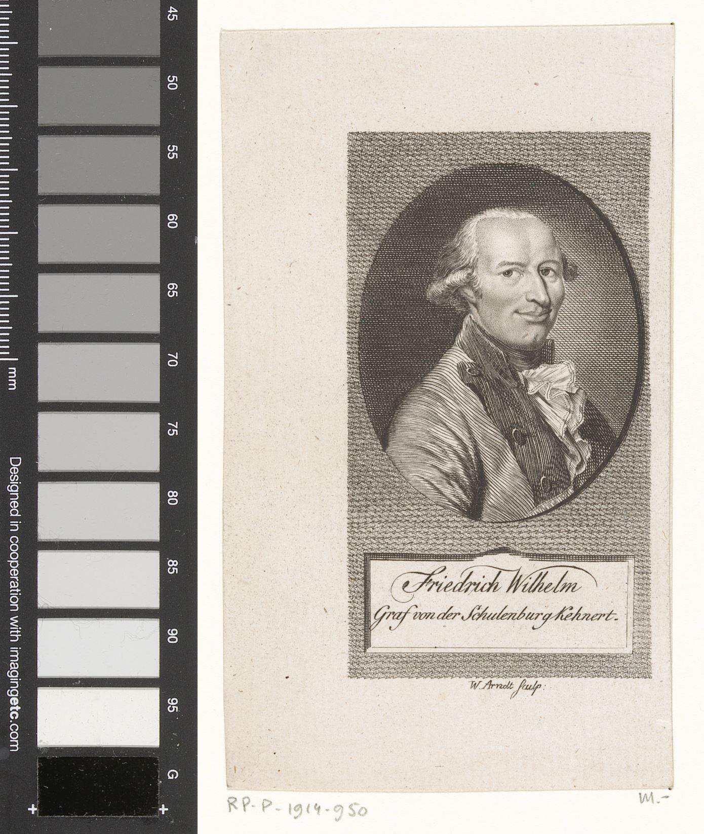 Portret van Friedrich Wilhelm von der Schulenberg