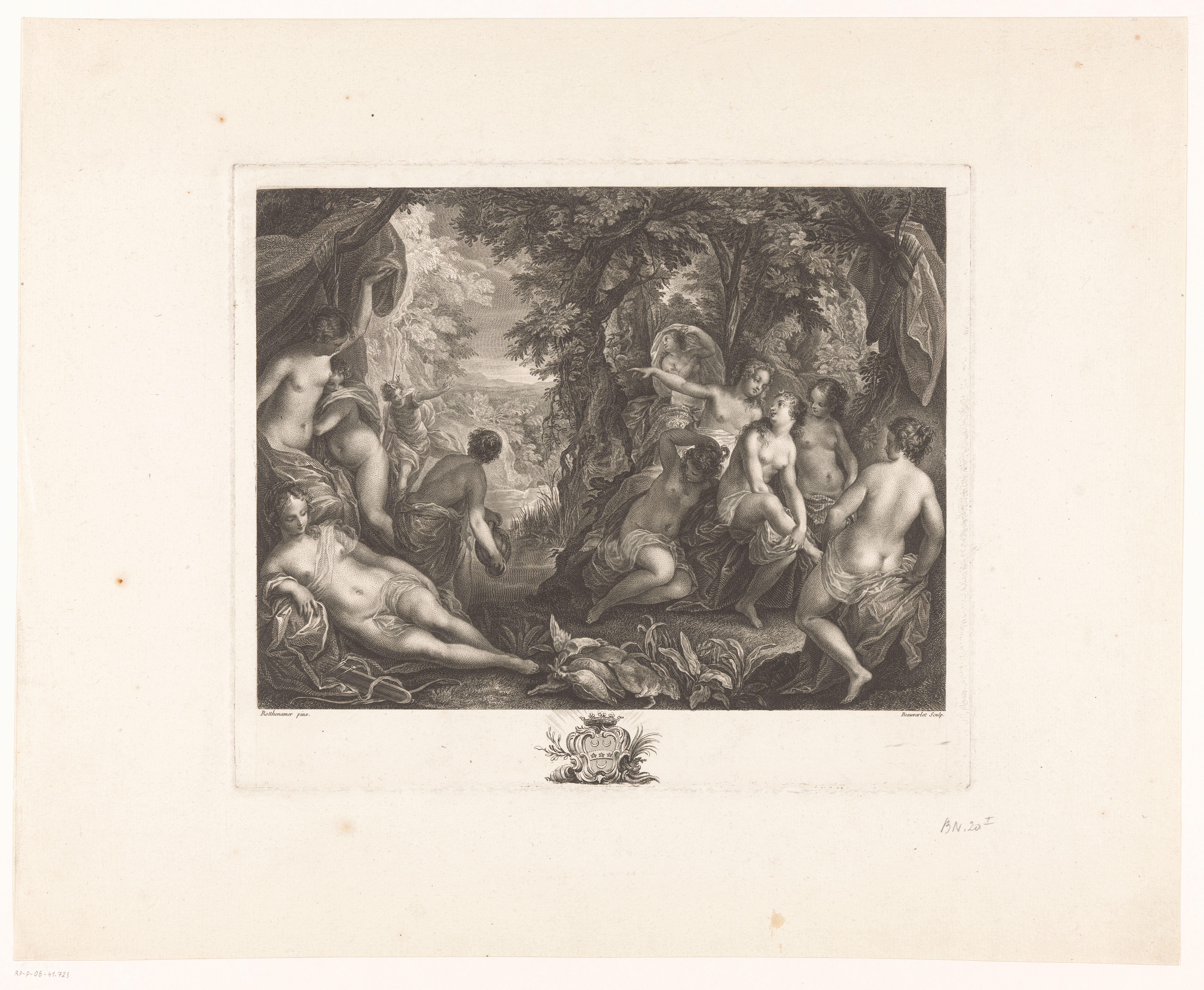 Actaeon door Diana in een hert veranderd