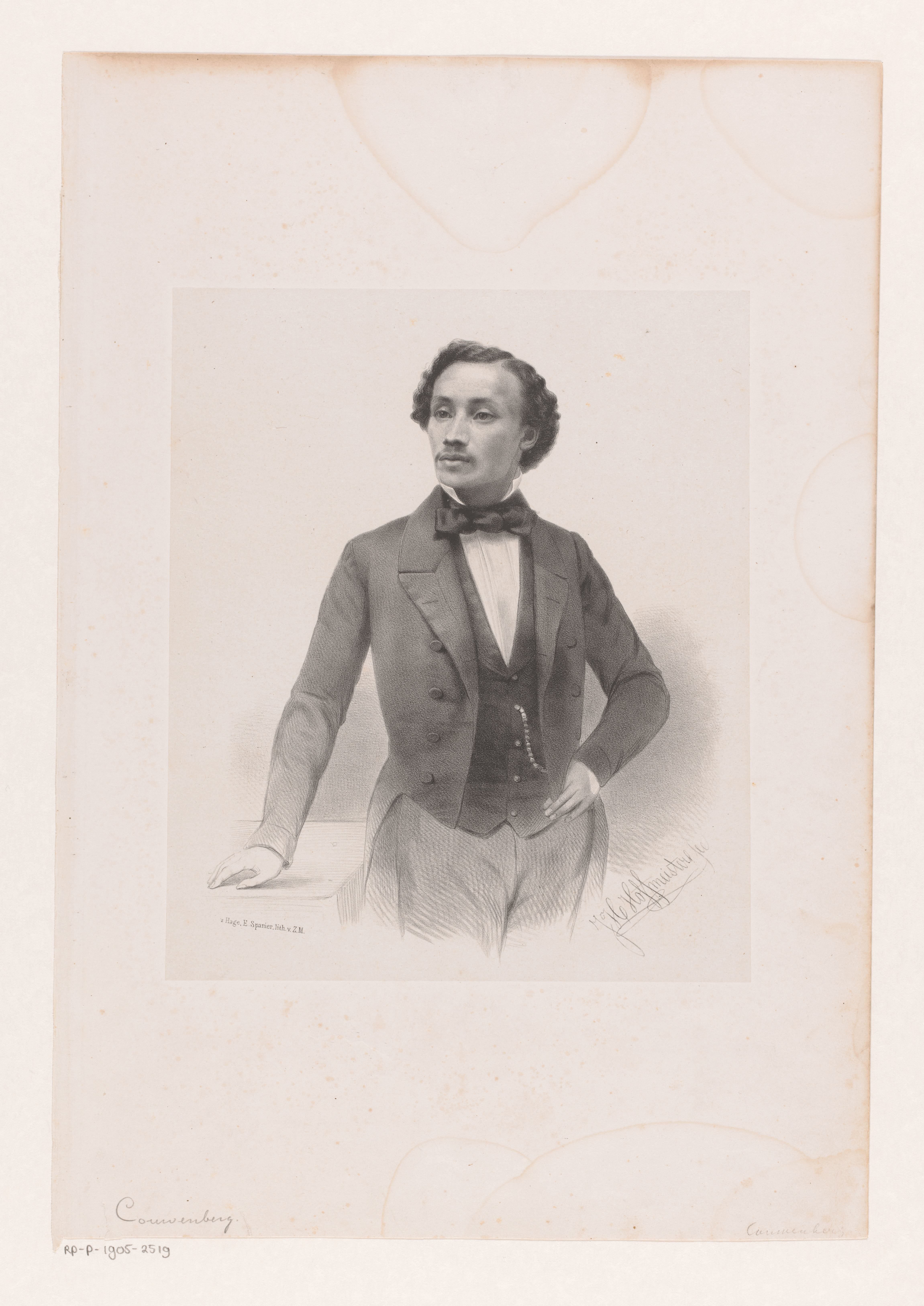 Portret van de heer Couwenberg