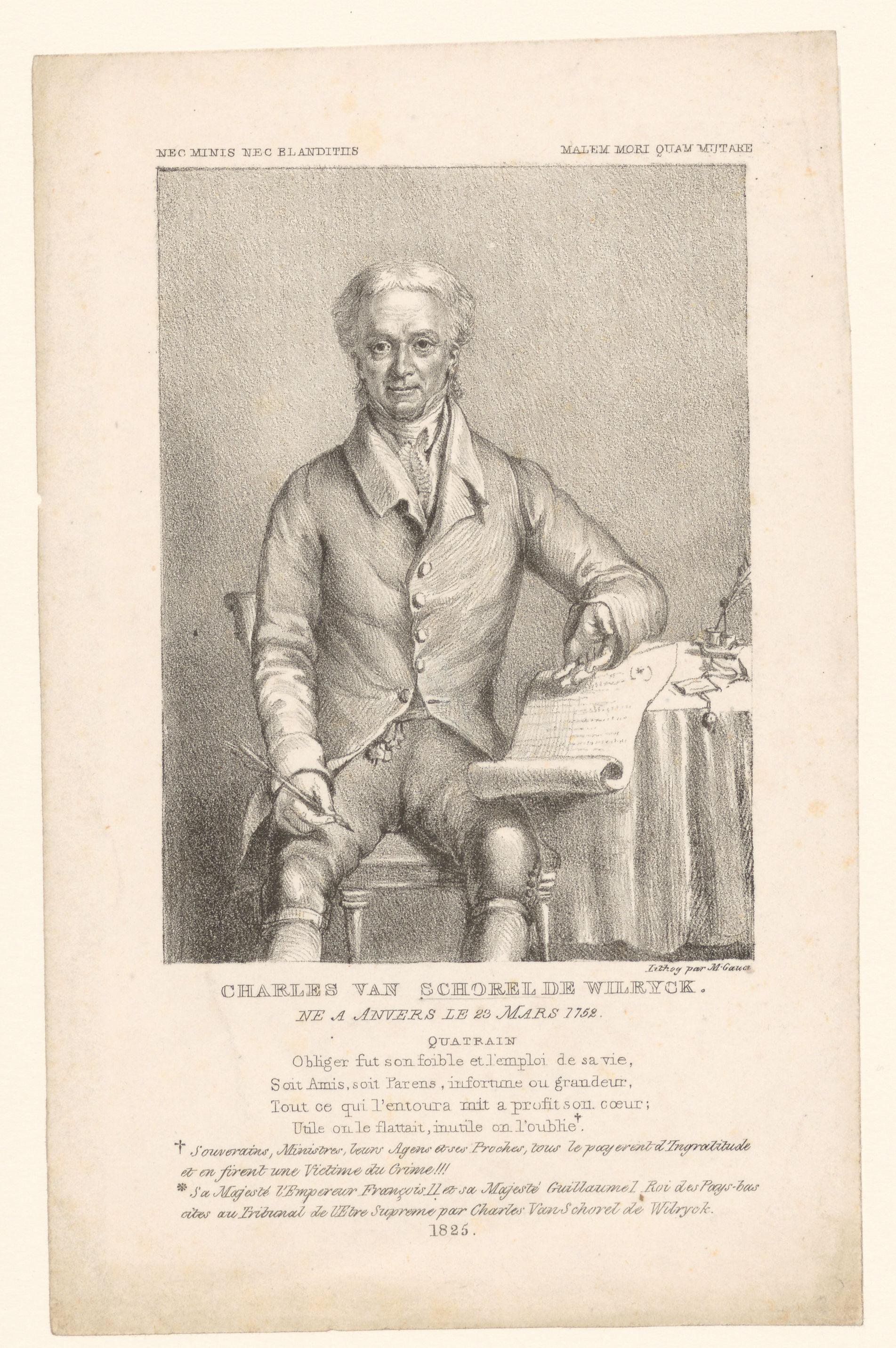 Portret van Charles van Schorel de Wilryck