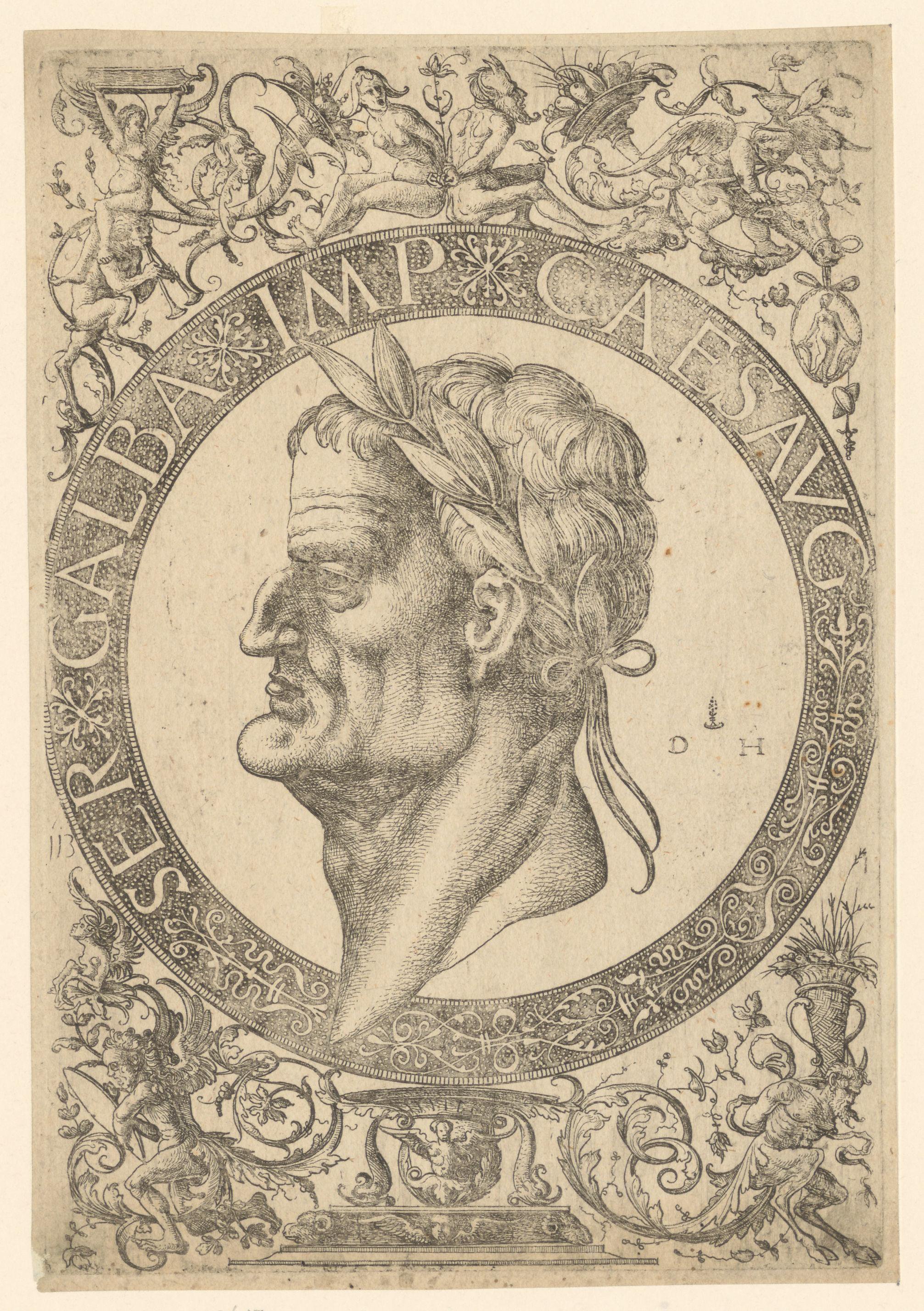 Portret van Galba