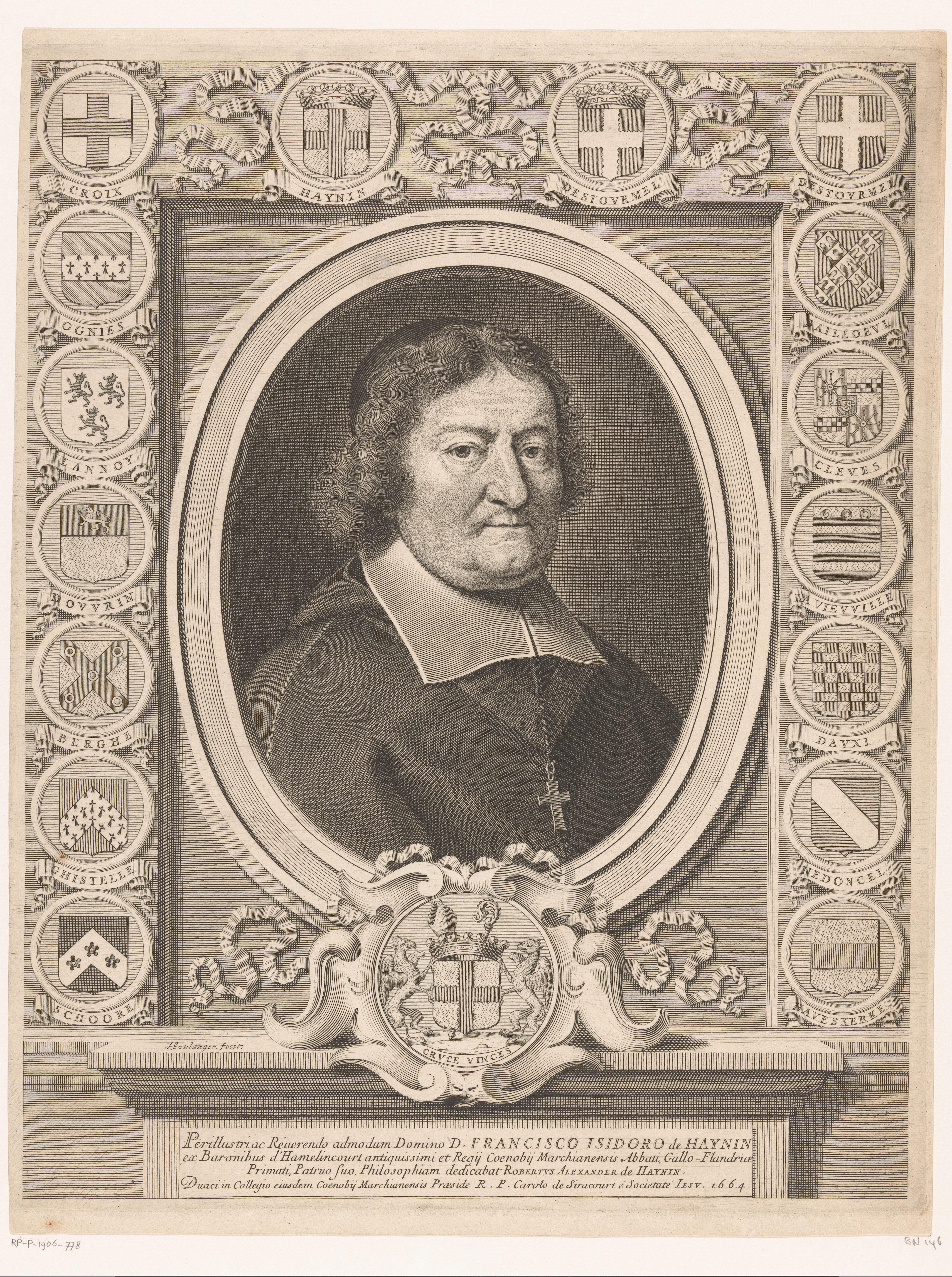 Portret van François Isidore de Haynin