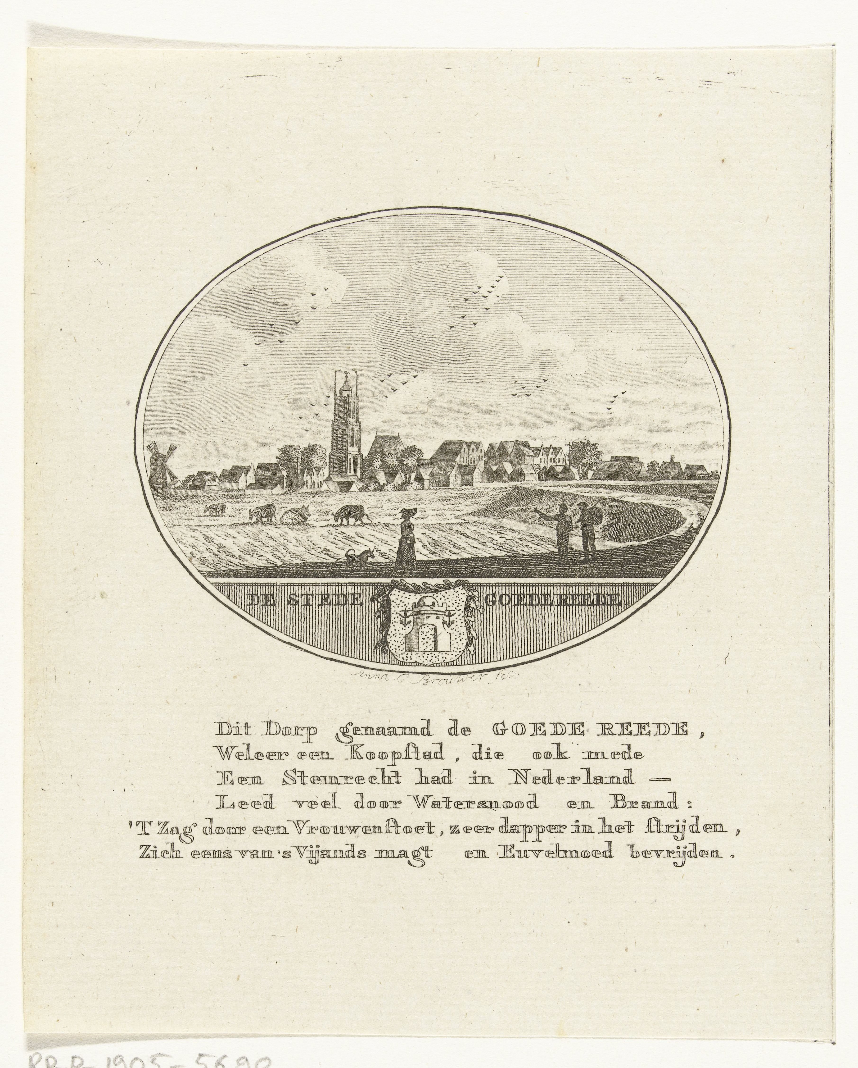 Gezicht op de stad Goedereede