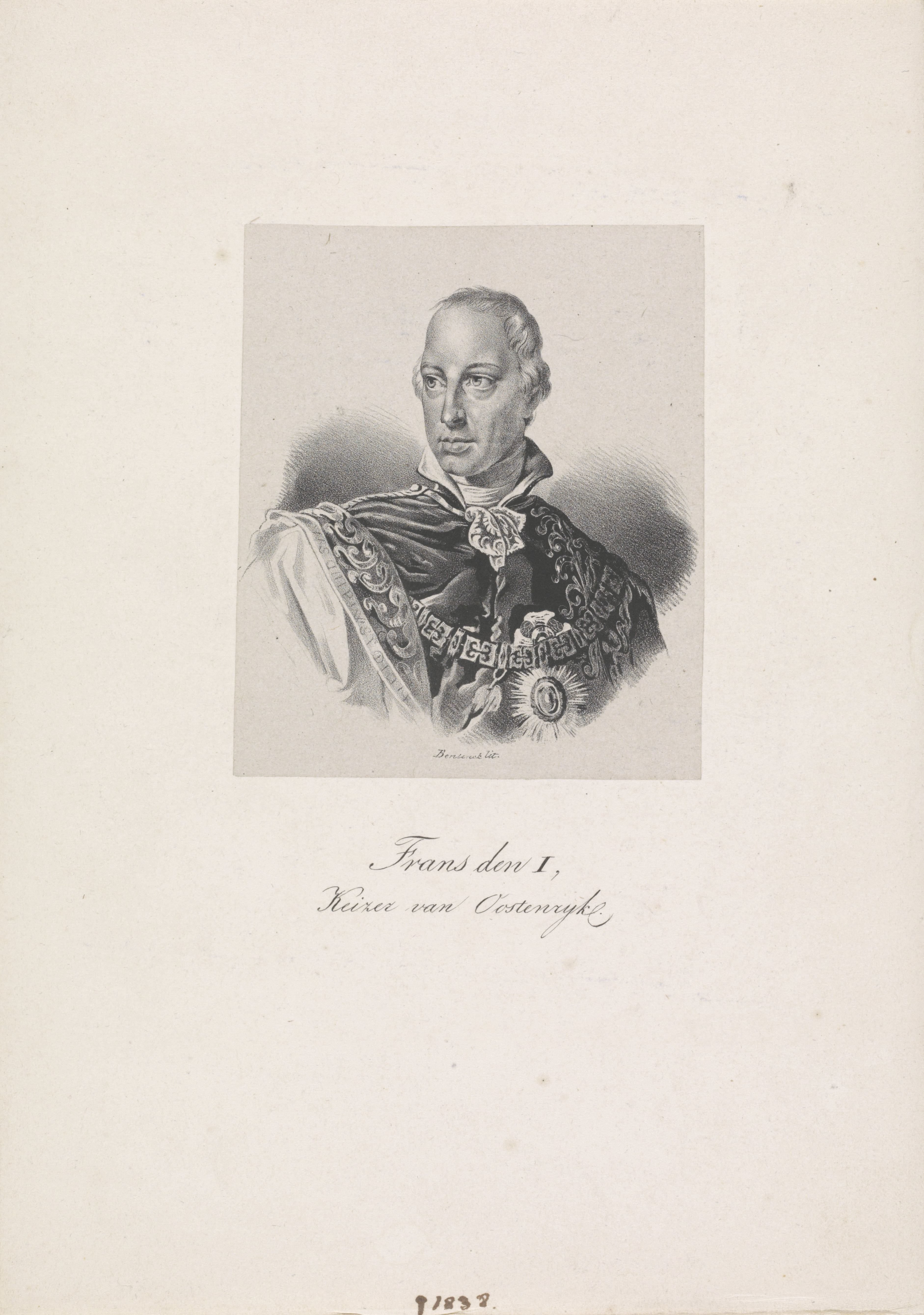 Portret van Frans I, keizer van Oostenrijk